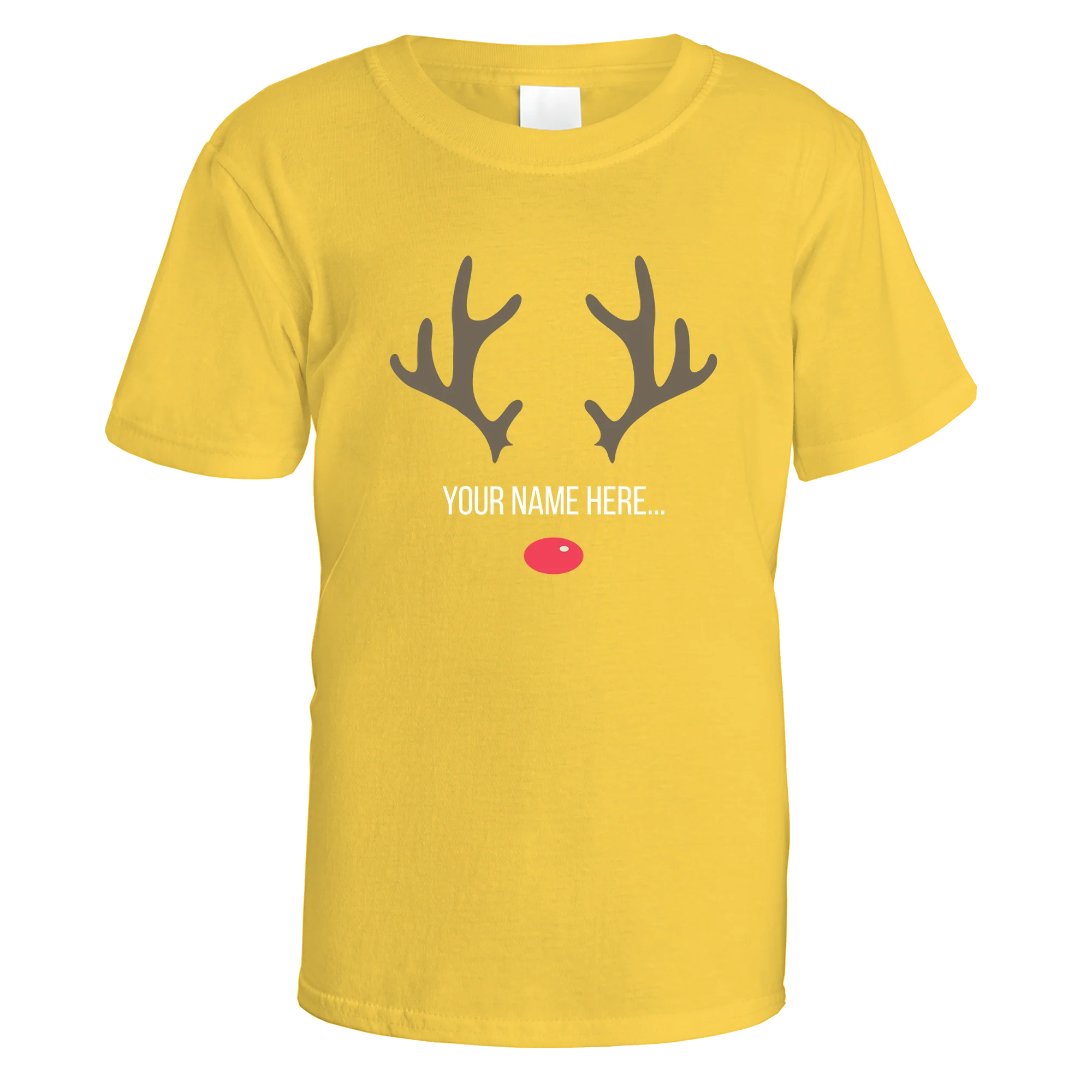 Festive Reindeer Name Personalised T-Shirt - Image 4