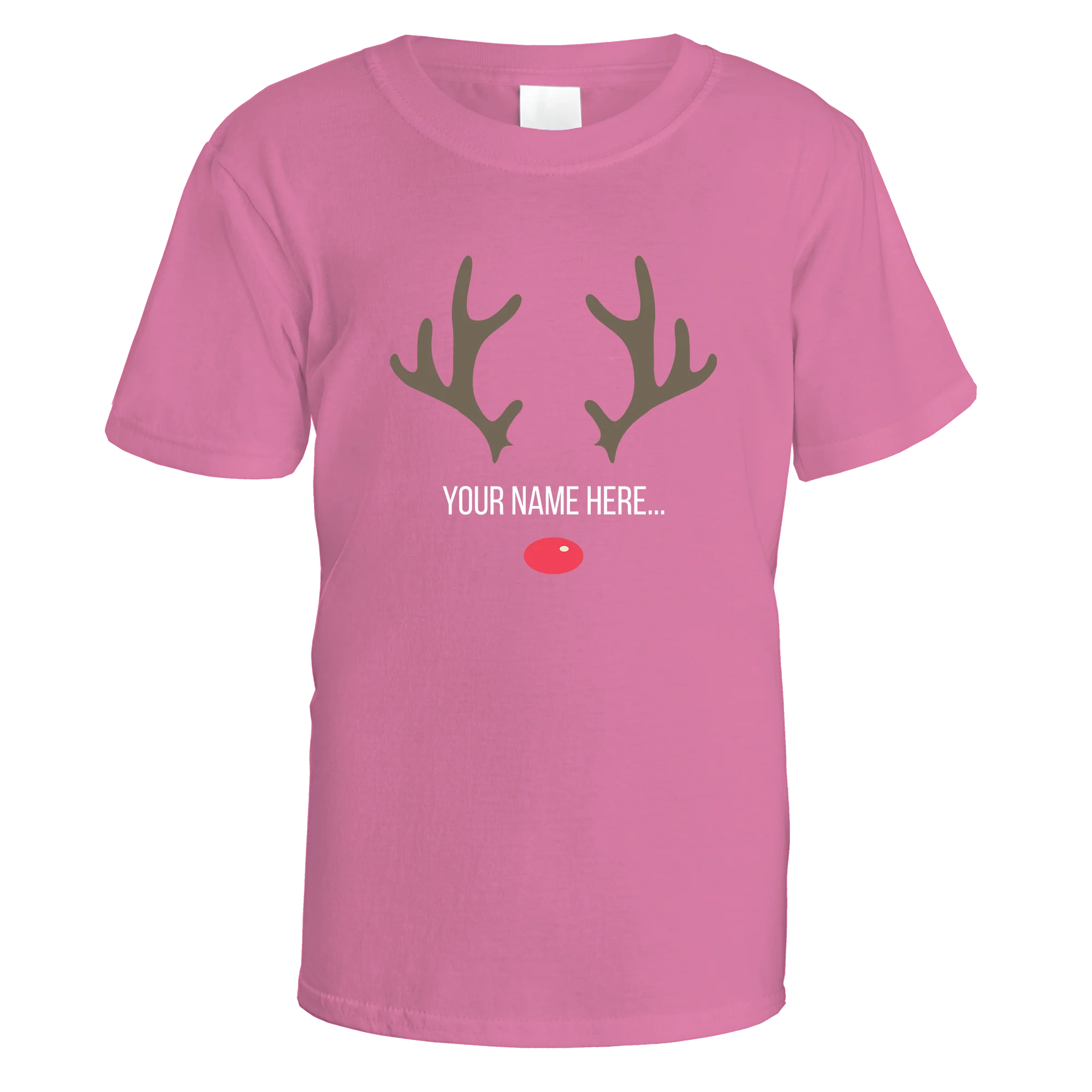 Festive Reindeer Name Personalised T-Shirt - Image 5