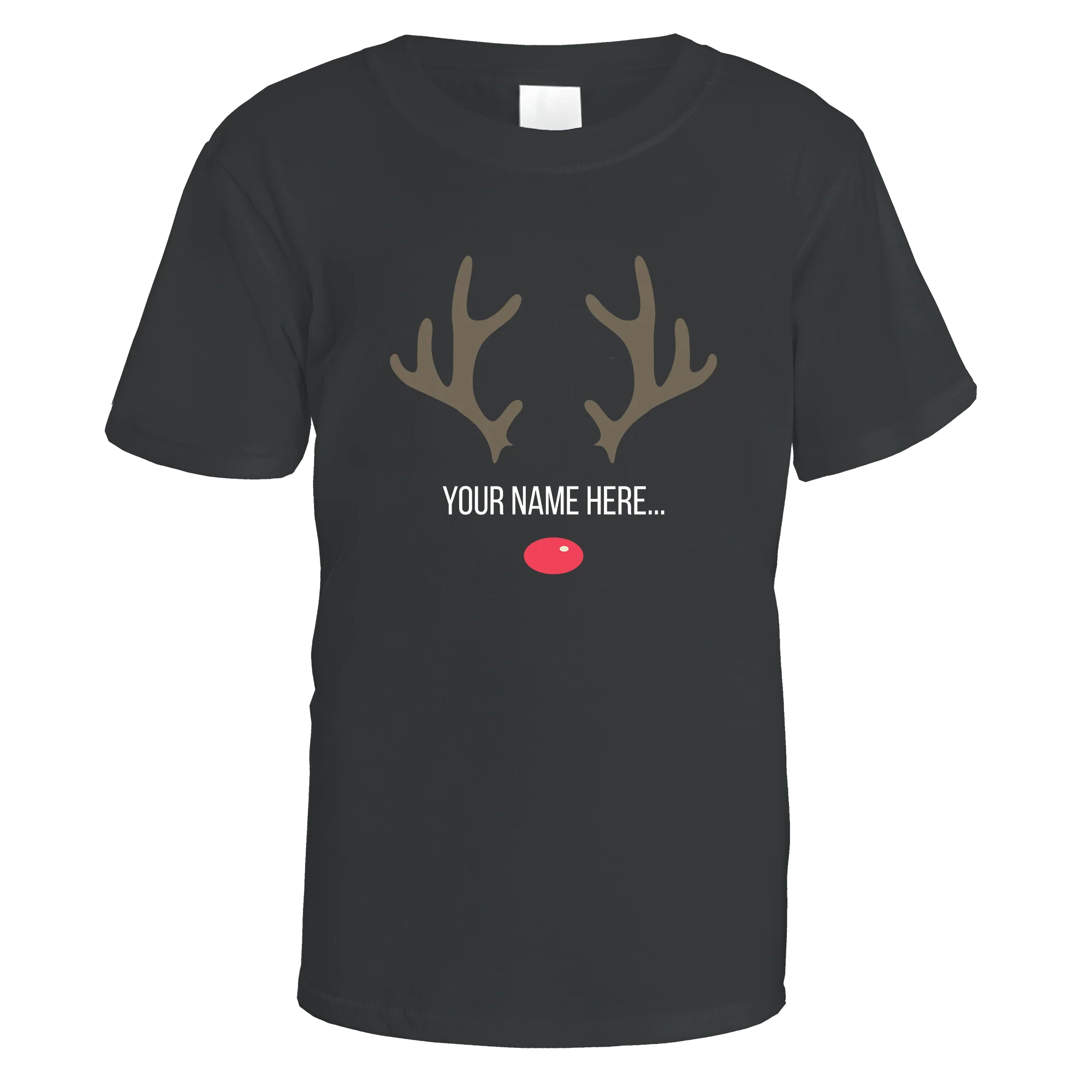 Festive Reindeer Name Personalised T-Shirt - Image 6