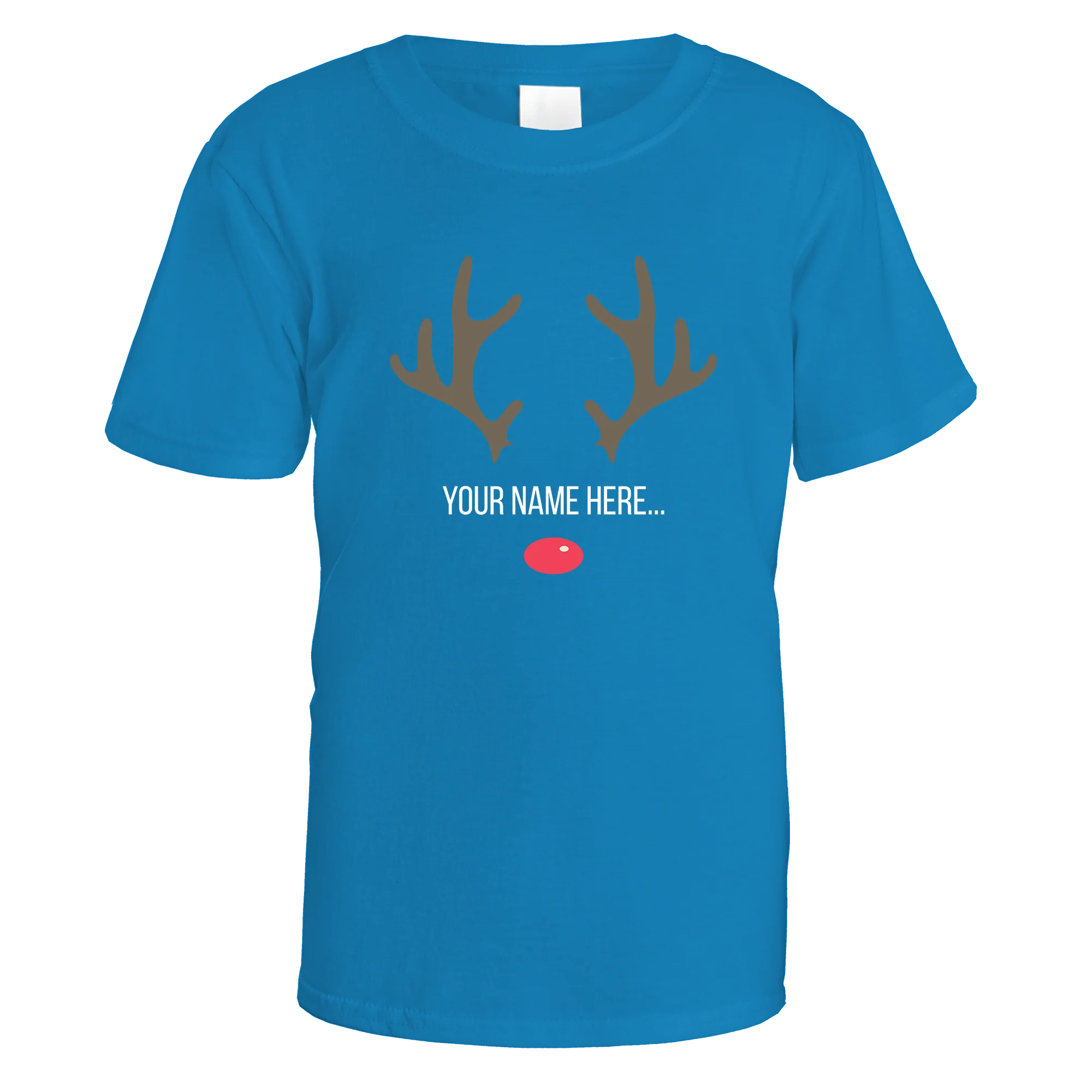 Festive Reindeer Name Personalised T-Shirt - Image 7