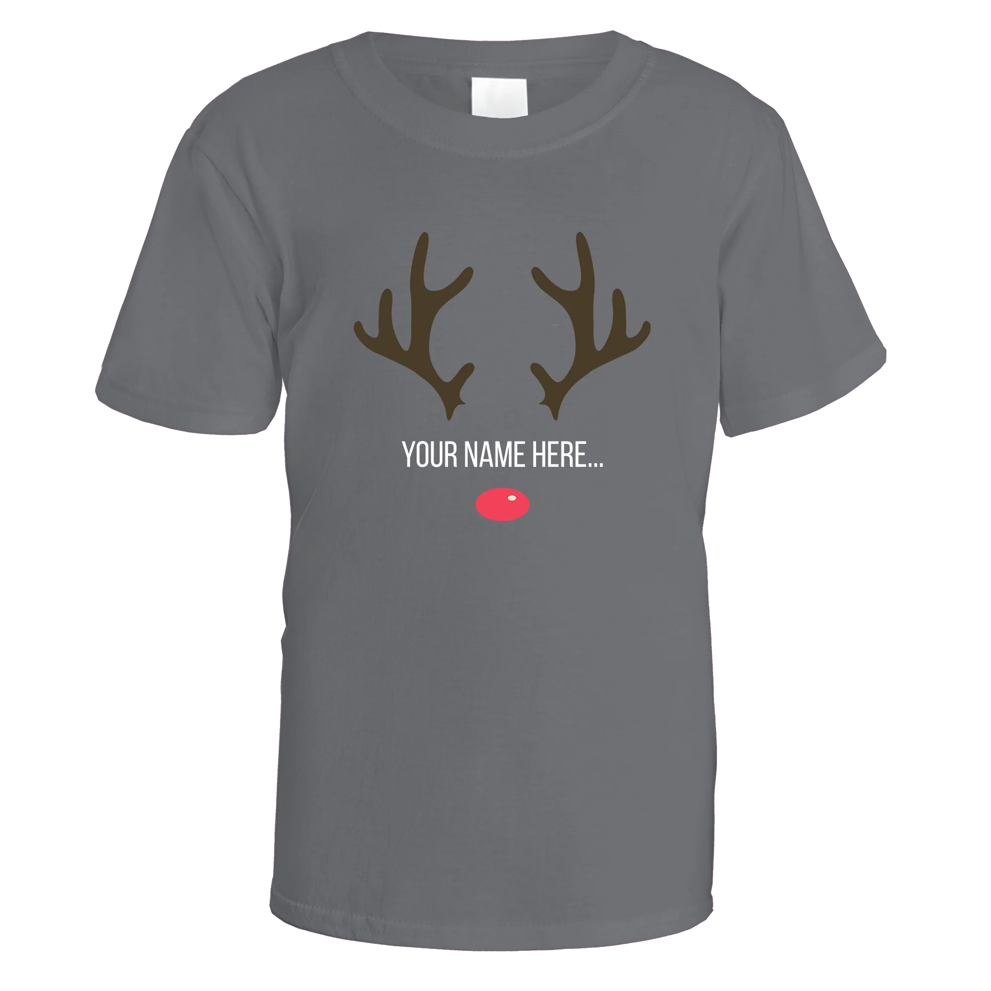 Festive Reindeer Name Personalised T-Shirt - Image 8