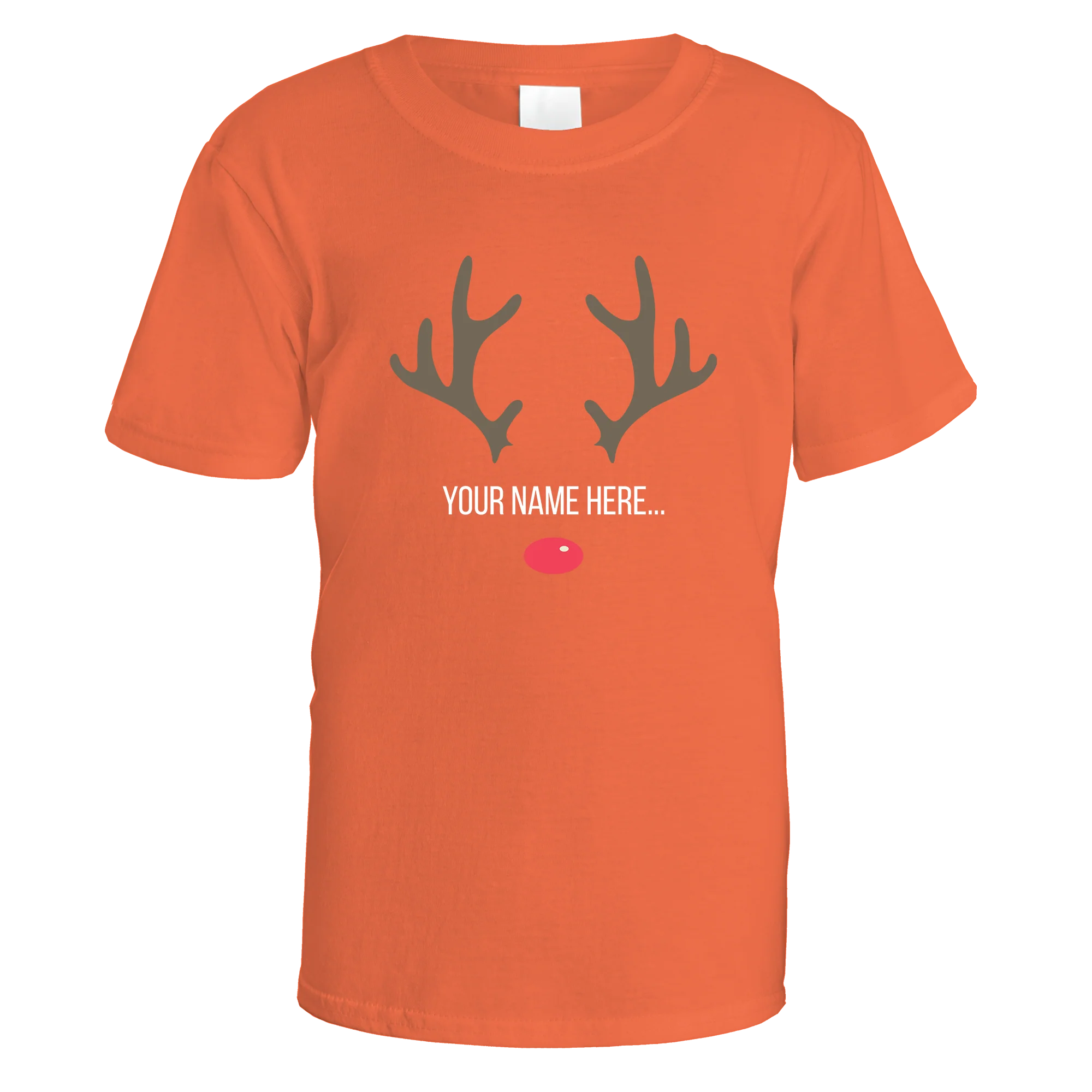 Festive Reindeer Name Personalised T-Shirt - Image 9