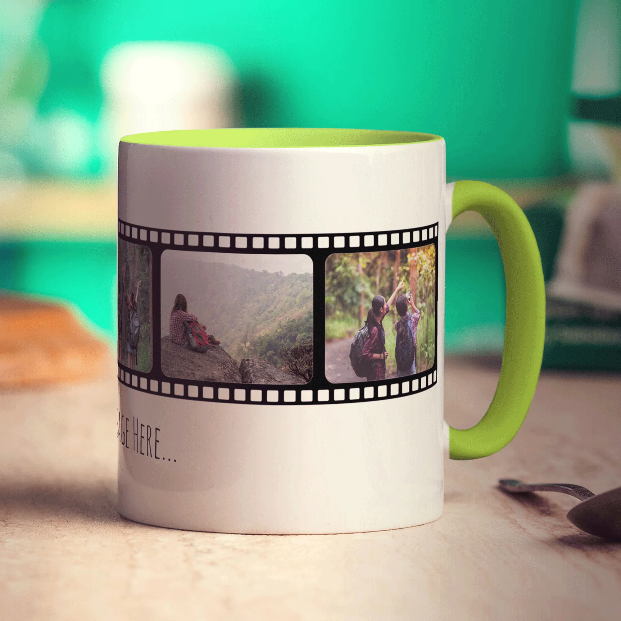 Film Strip Personalised Photo and Message Mug - Image 10