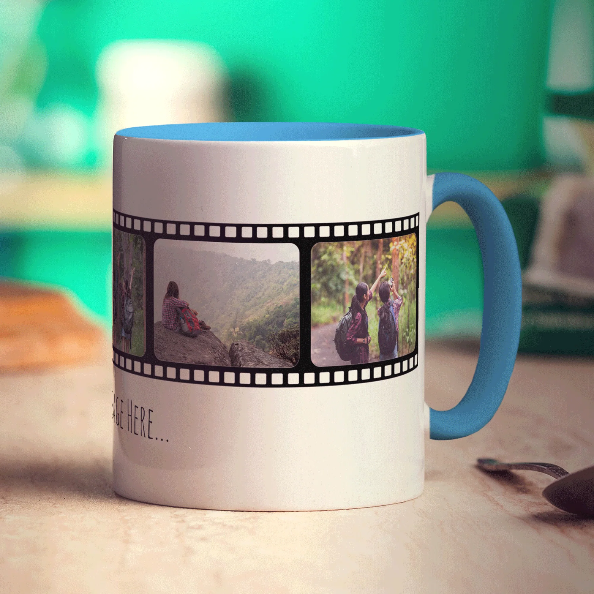 Film Strip Personalised Photo and Message Mug - Image 11