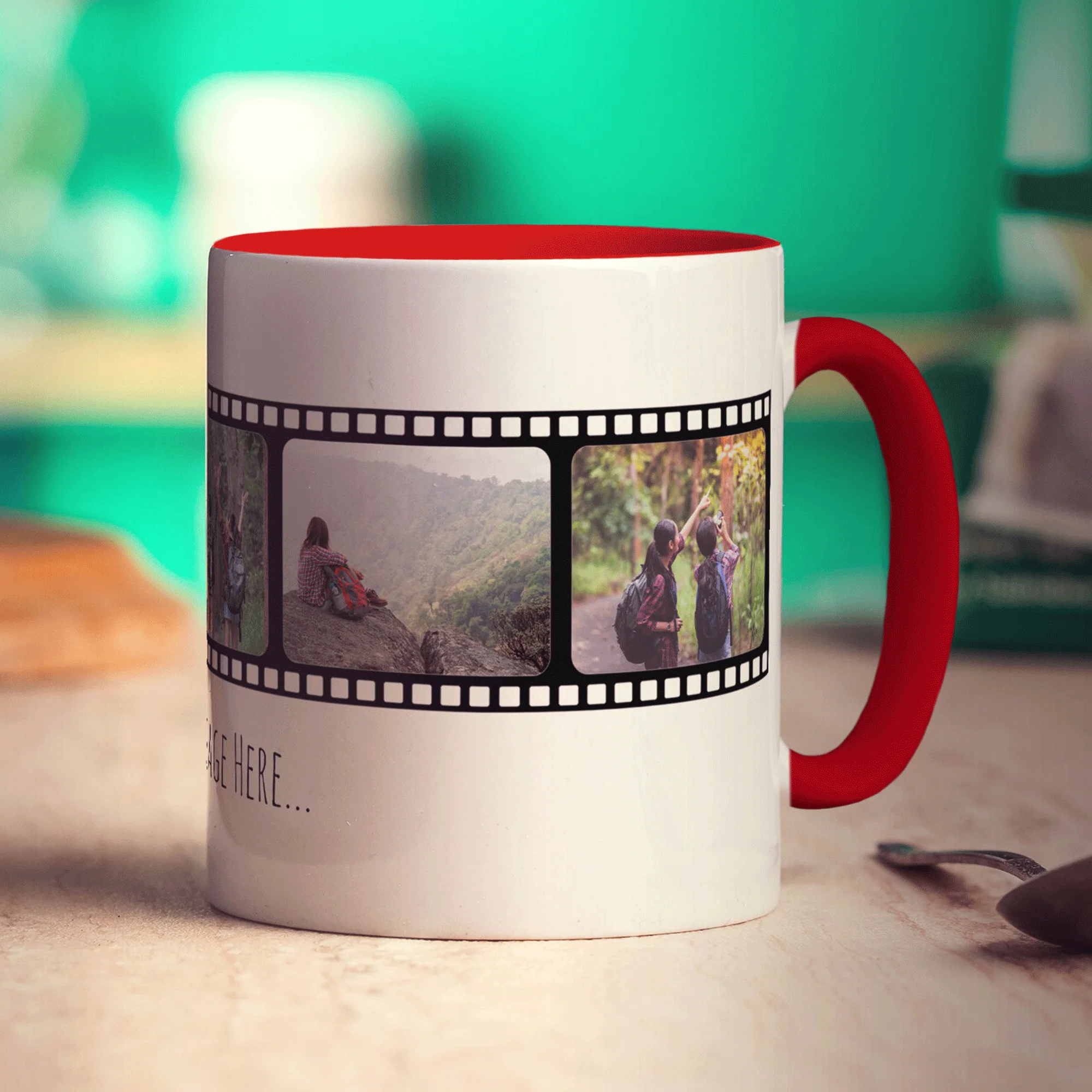Film Strip Personalised Photo and Message Mug - Image 14