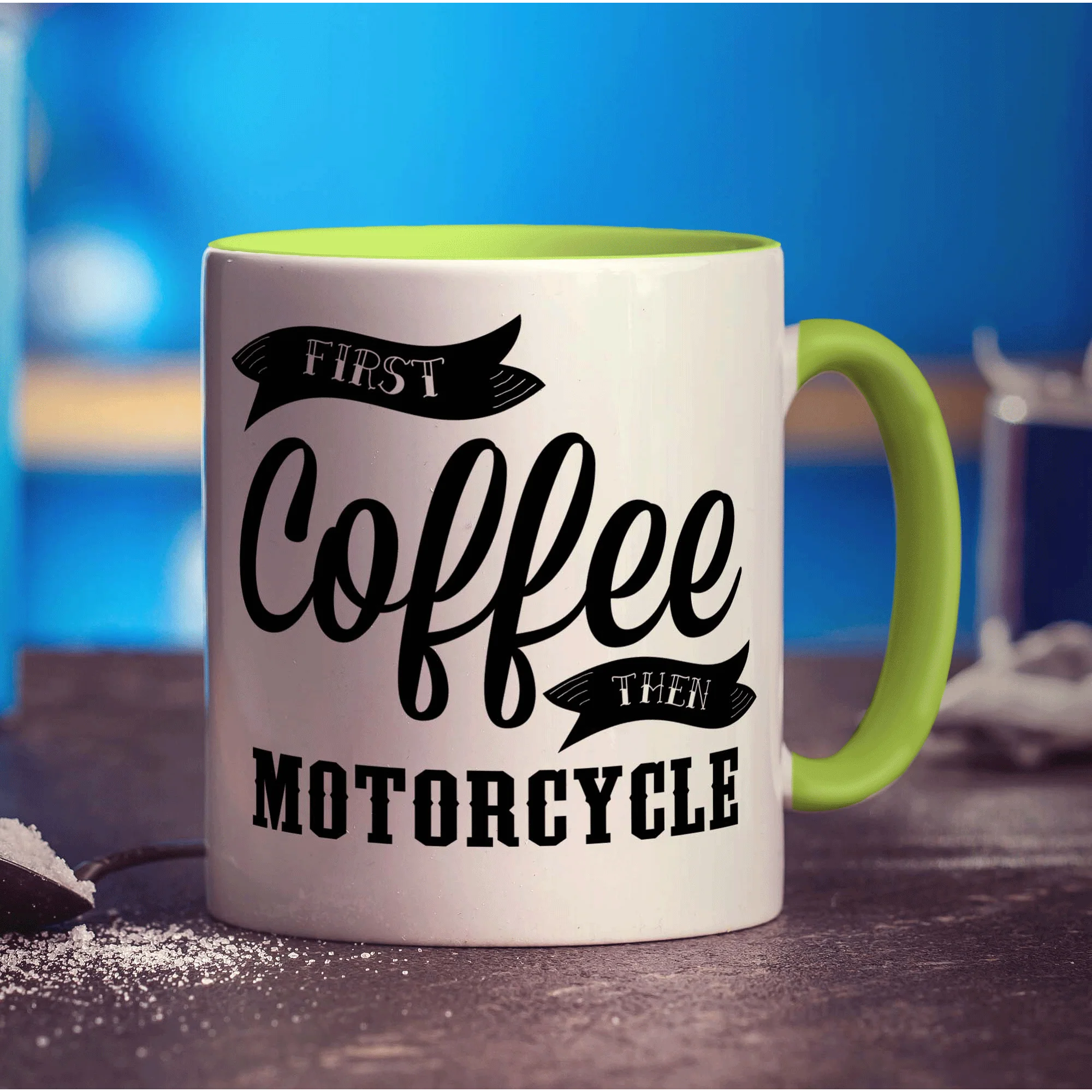 First Coffee Then Motorcycle Mug - Image 6
