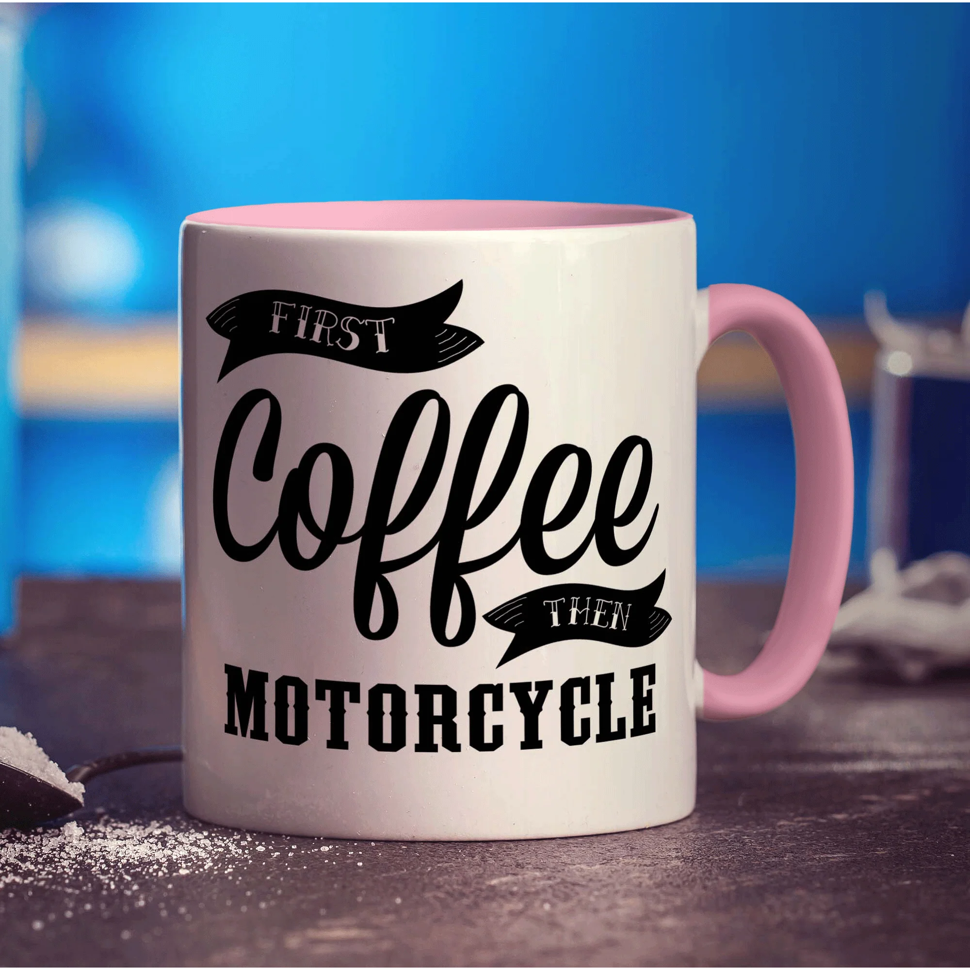 First Coffee Then Motorcycle Mug - Image 8