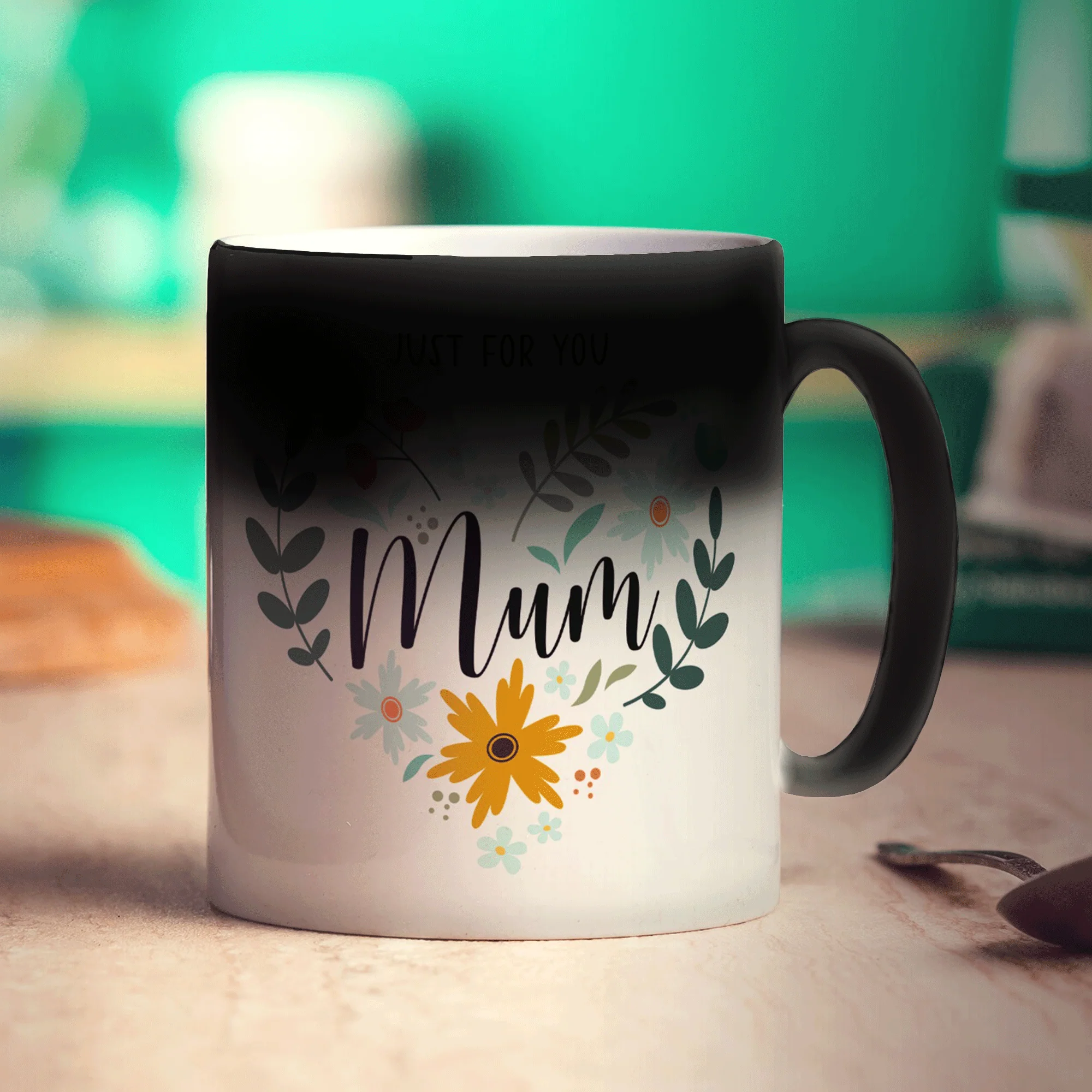 Floral Heart Mum Photo Mug - Image 8