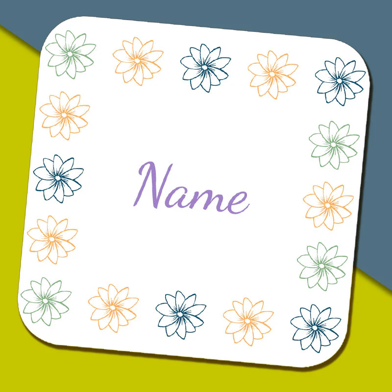 Flower Pattern Name Mug - Image 3