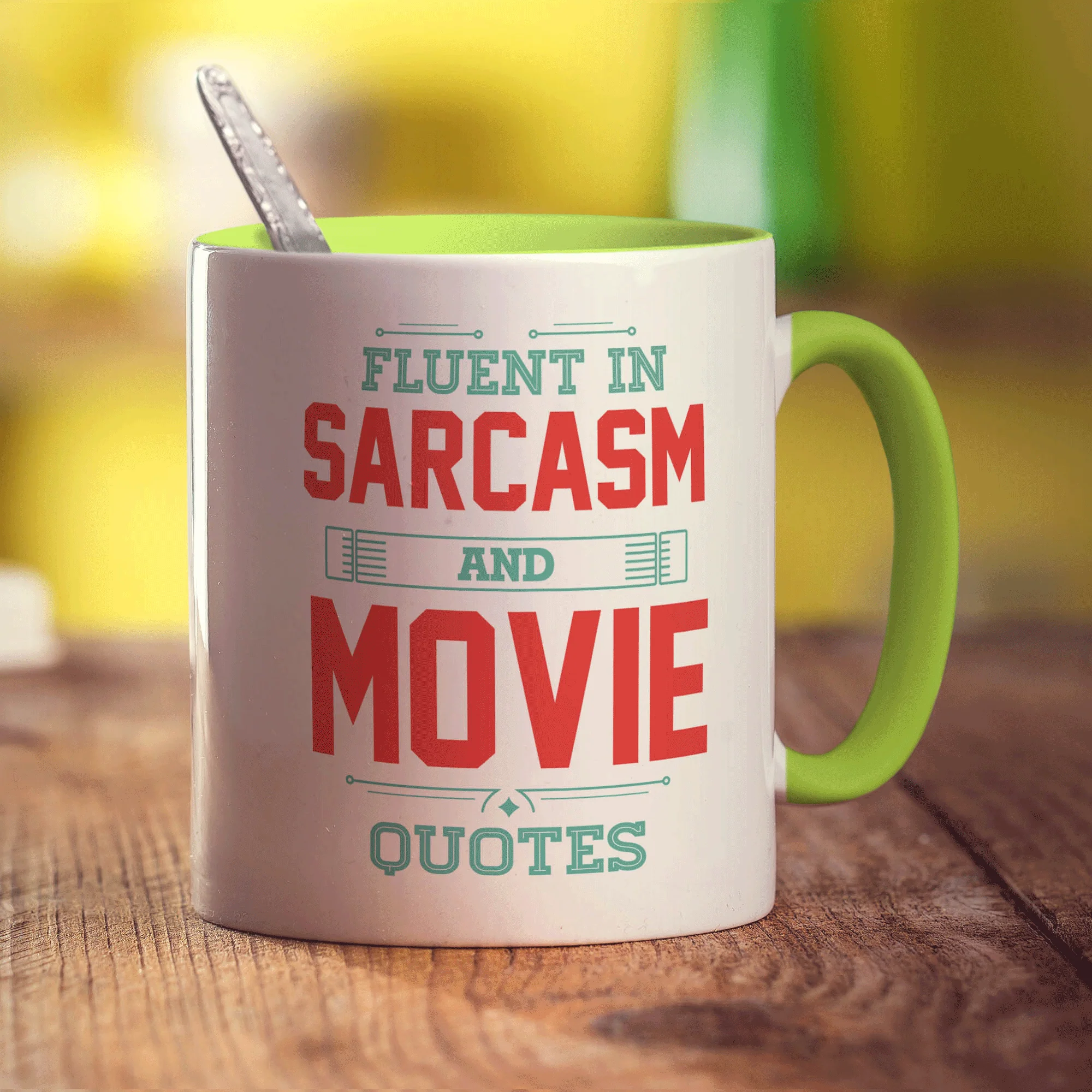 Fluent in Sarcasm and Movie Quotes Mug - Image 7
