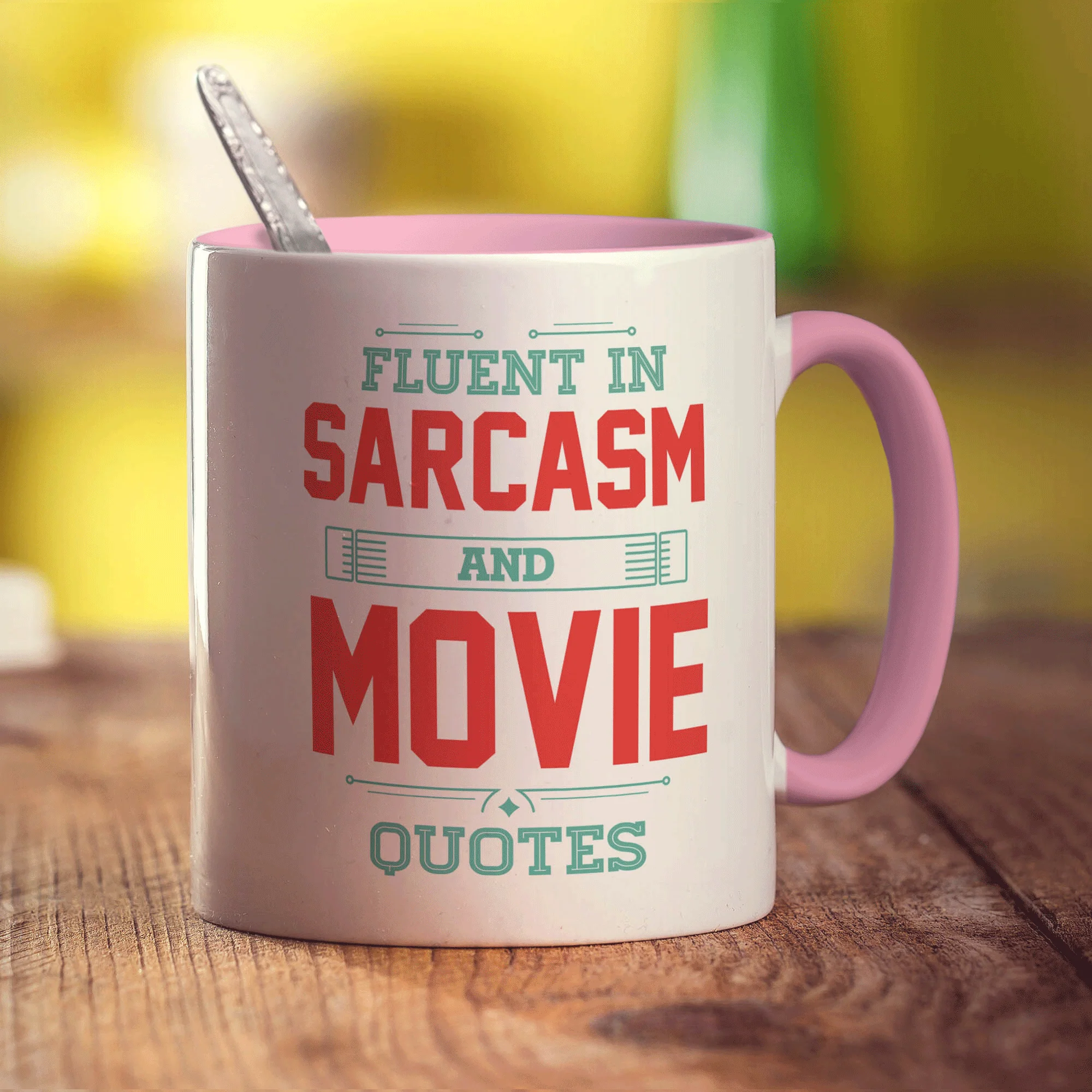 Fluent in Sarcasm and Movie Quotes Mug - Image 9