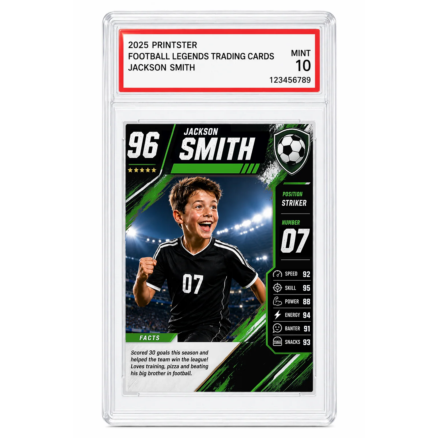 Football Legend Custom Trading Card - Image 6