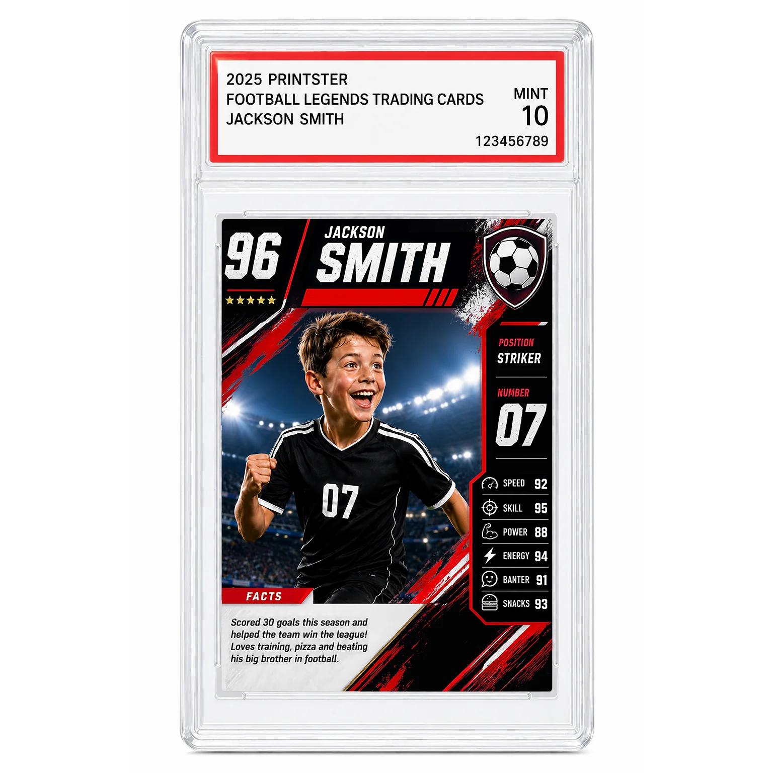 Football Legend Custom Trading Card - Image 8