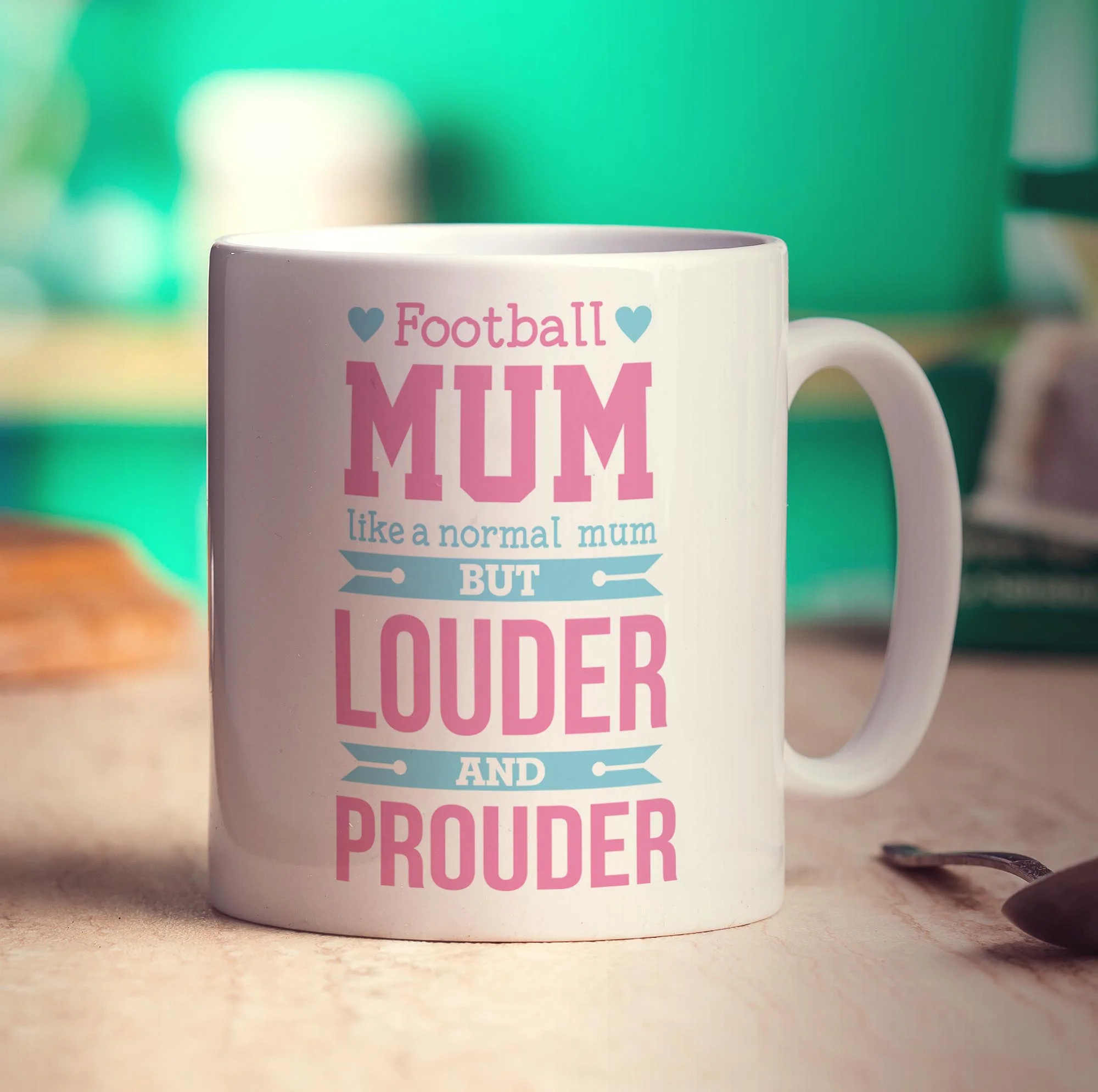 Football Mum Like a Normal Mum But Louder and Prouder Mug - Image 3
