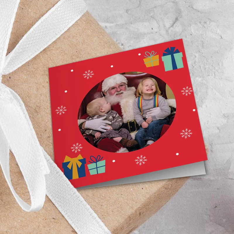 From Santa Name & Photo Wrapping Paper - Image 2