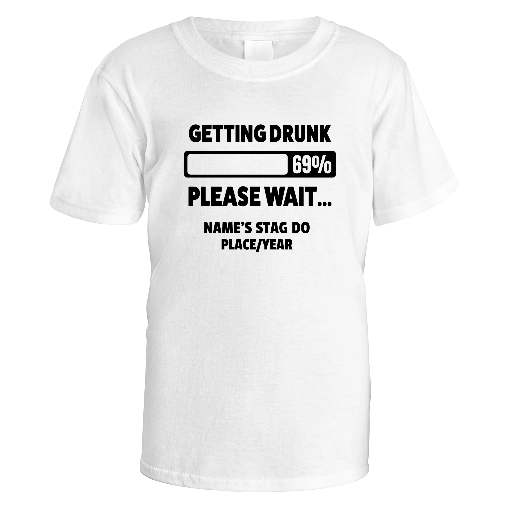 Getting Drunk Please Wait T-Shirt - Image 2