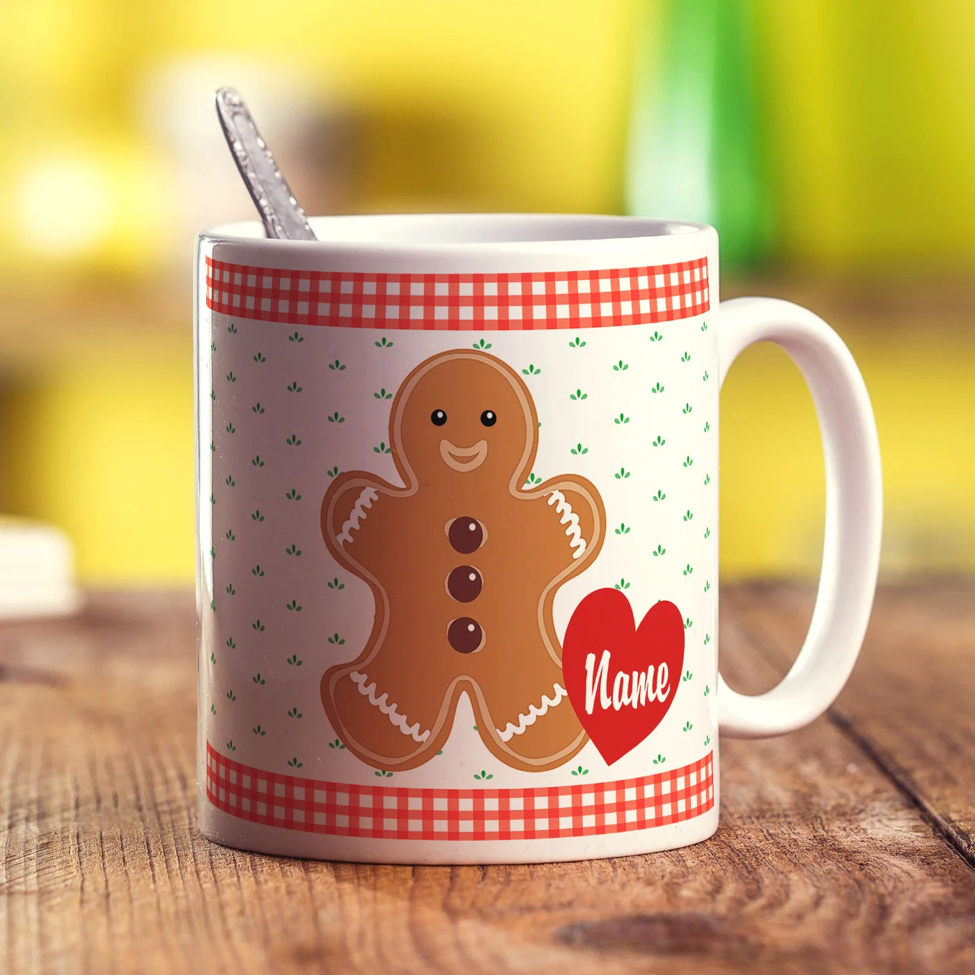 Gingerbread Man Personalised Mug