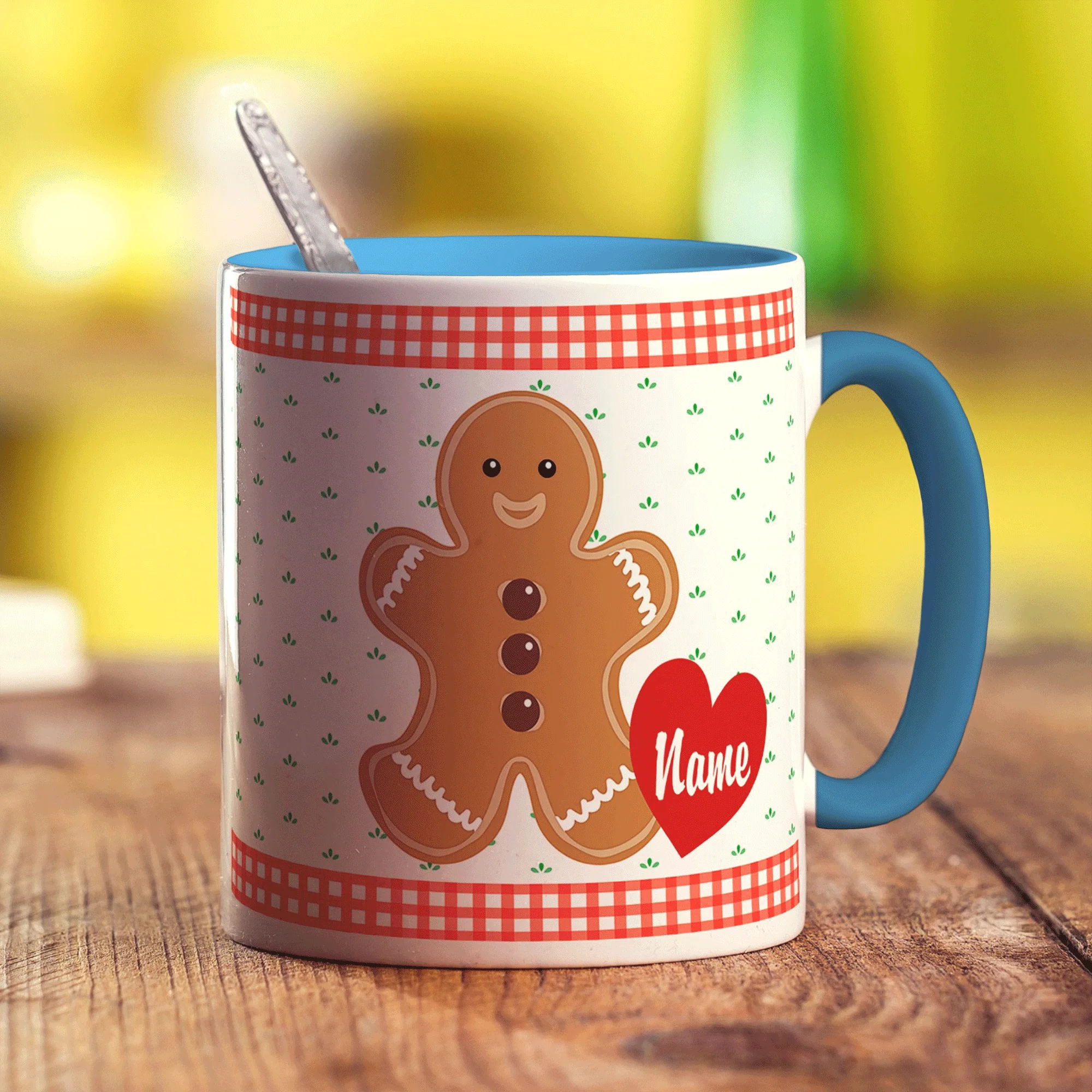 Gingerbread Man Personalised Mug - Image 5