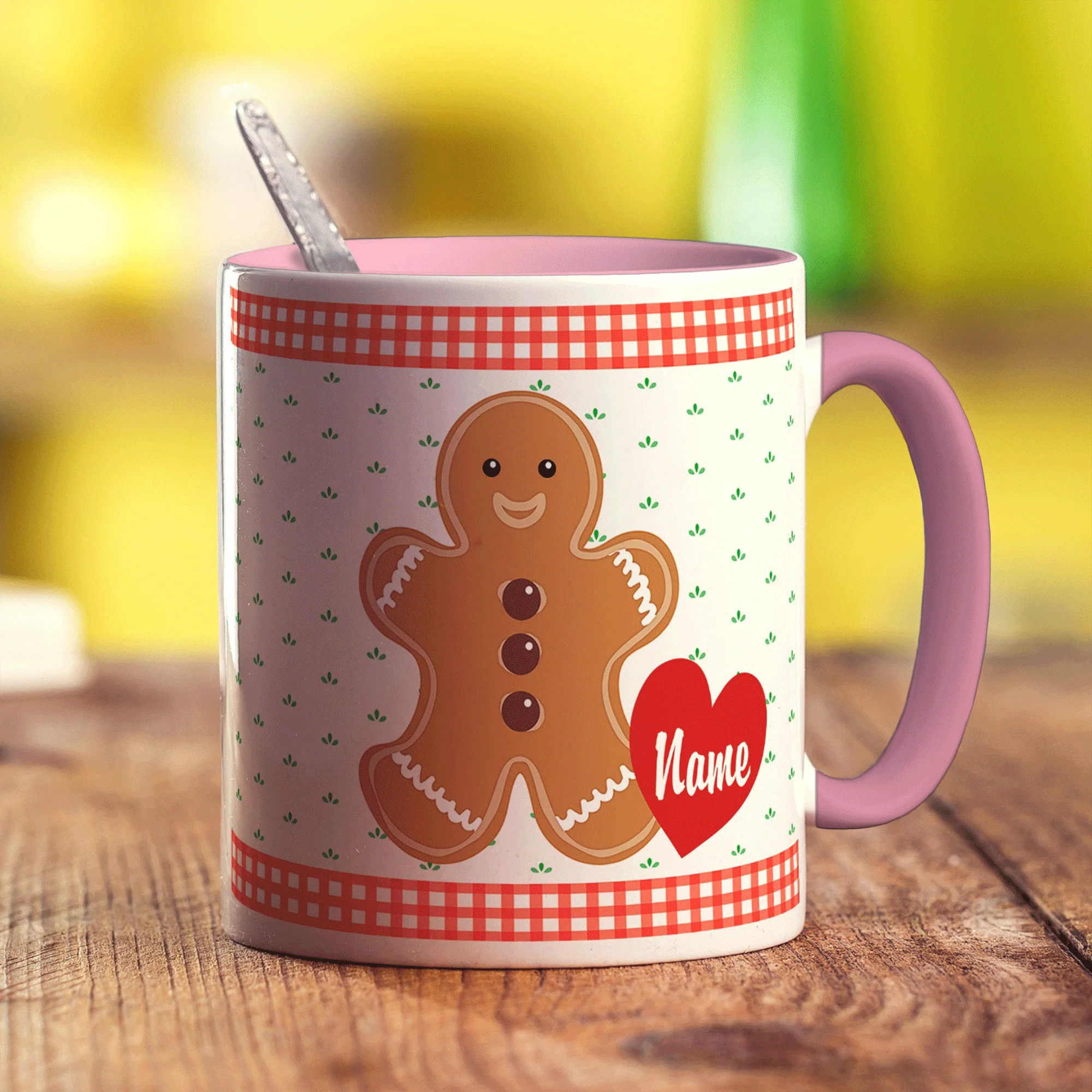 Gingerbread Man Personalised Mug - Image 6