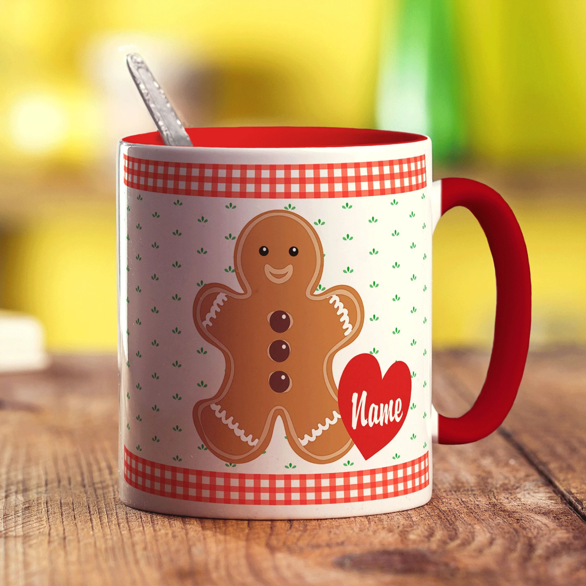 Gingerbread Man Personalised Mug - Image 8