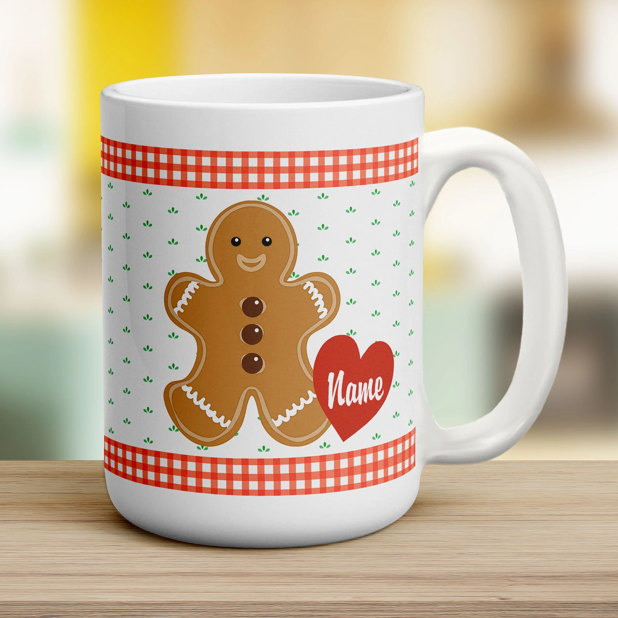 Gingerbread Man Personalised Mug - Image 9