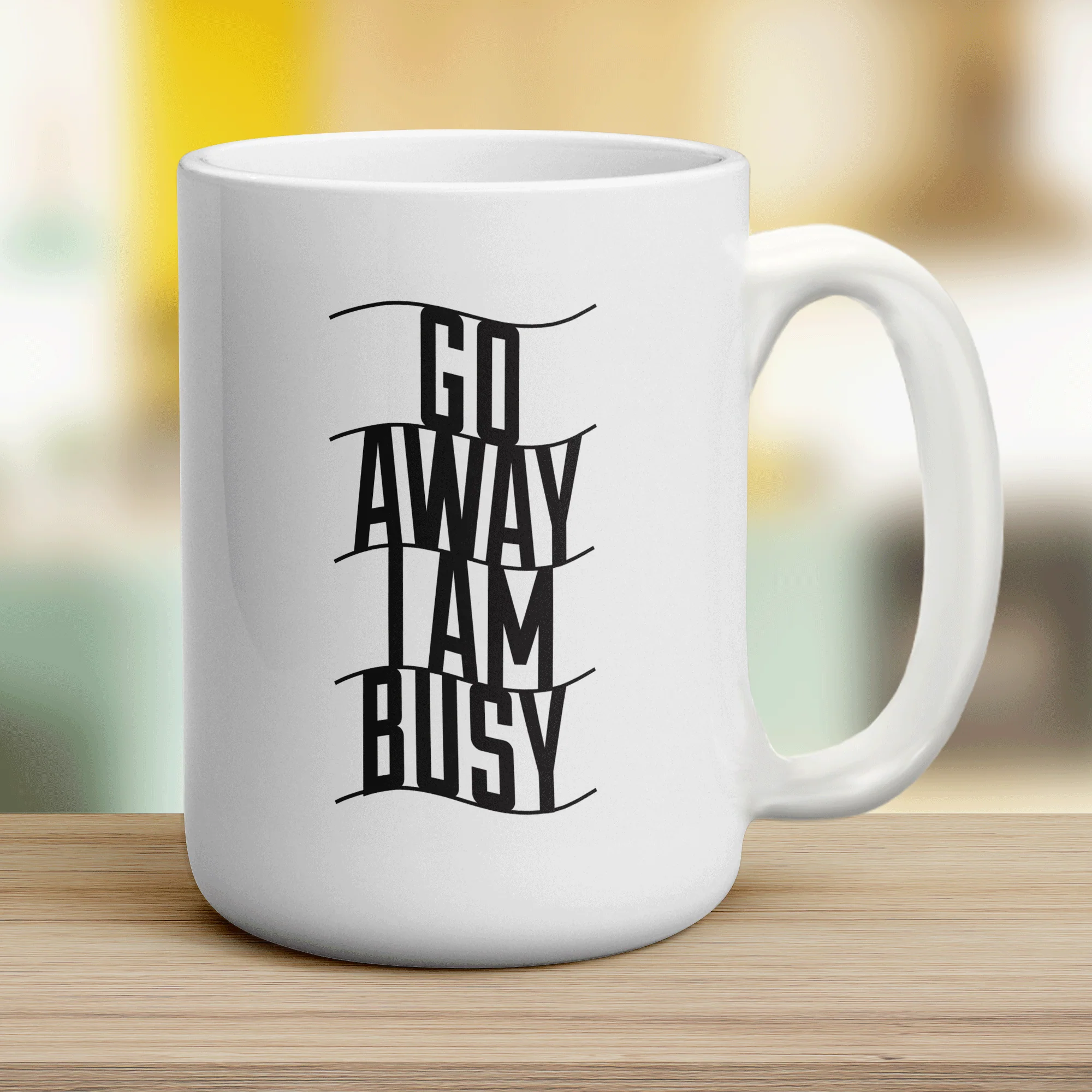 Go Away I Am Busy Mug - Image 12
