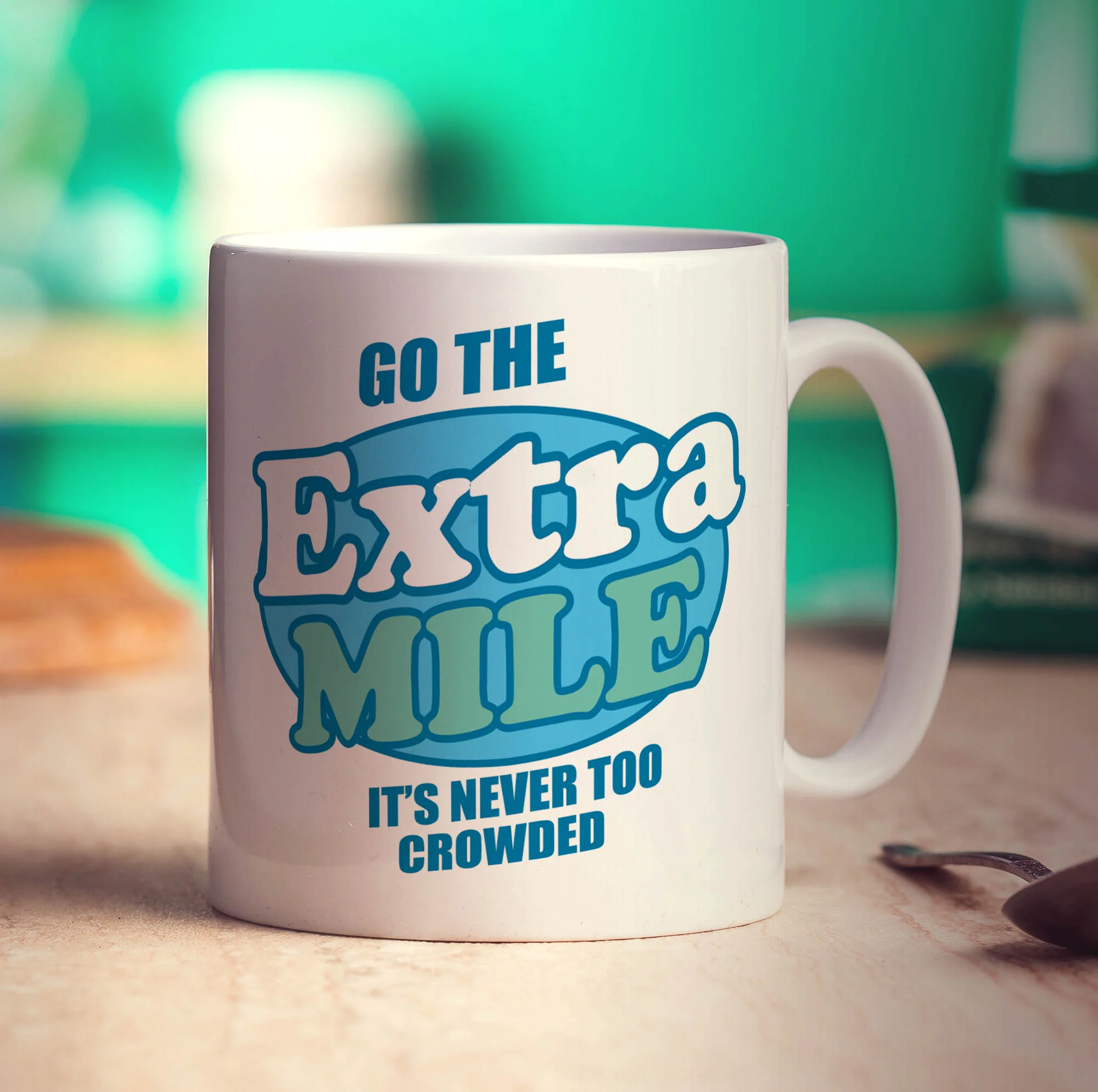 Go The Extra Mile It's Never Too Crowded Mug - Image 3