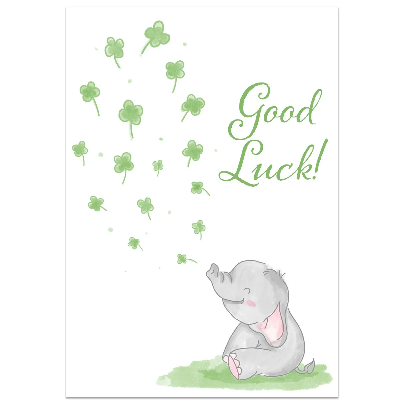 Good Luck Elephant Card