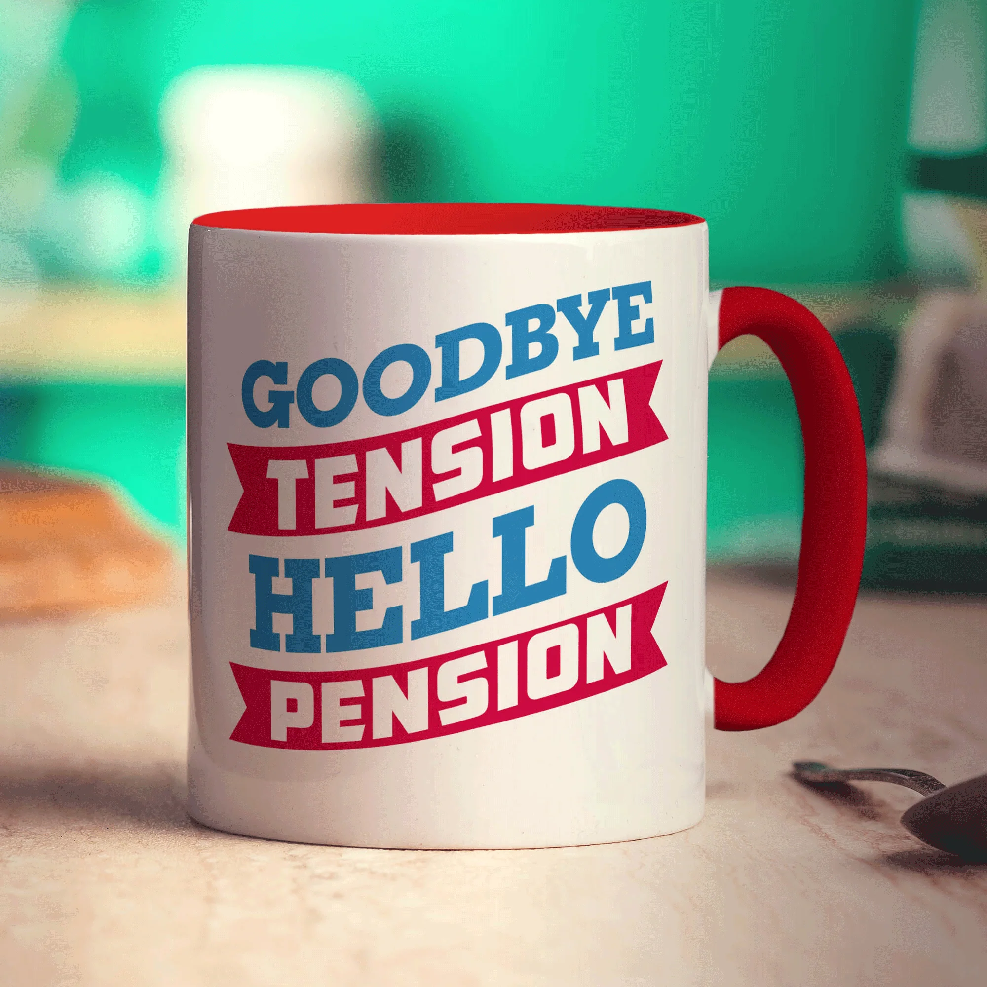 Goodbye Tension, Hello Pension Mug - Image 11