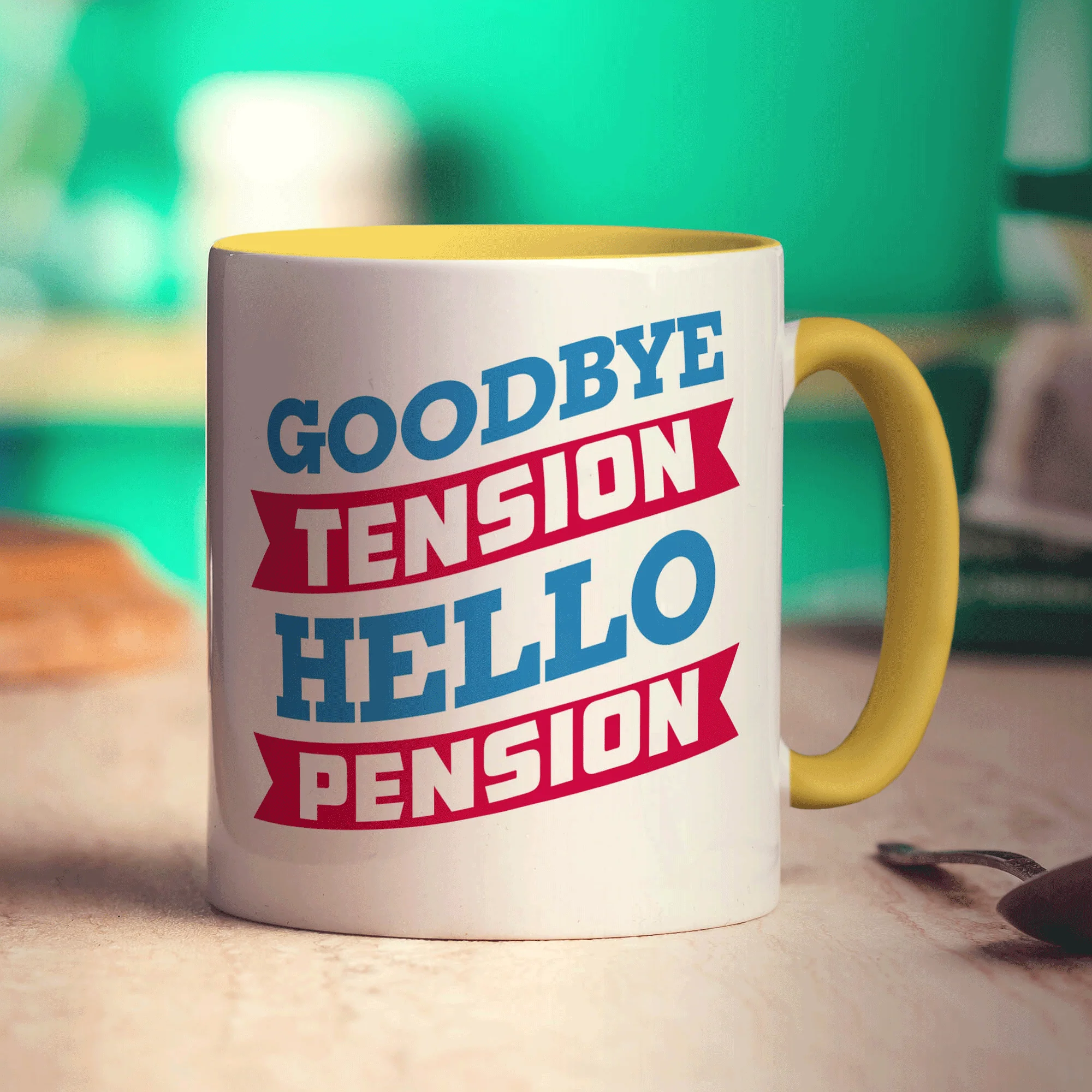 Goodbye Tension, Hello Pension Mug - Image 5