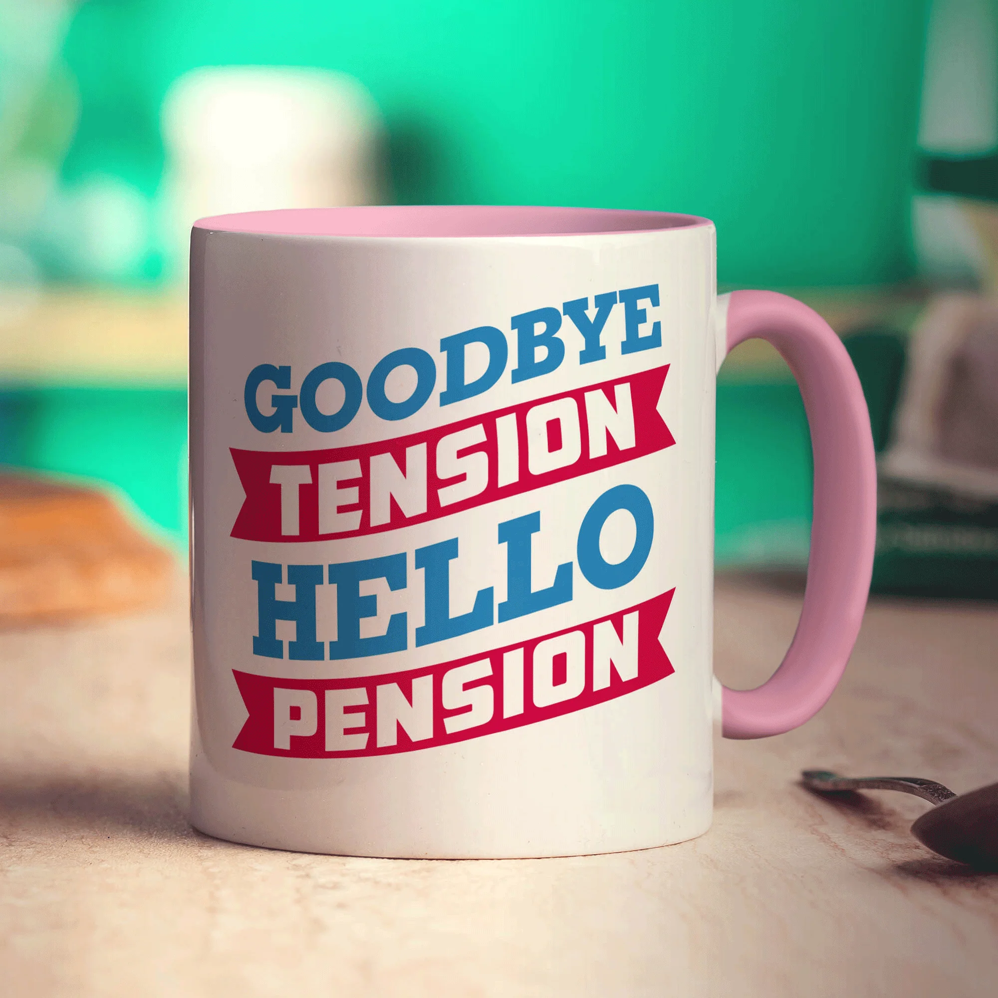 Goodbye Tension, Hello Pension Mug - Image 9