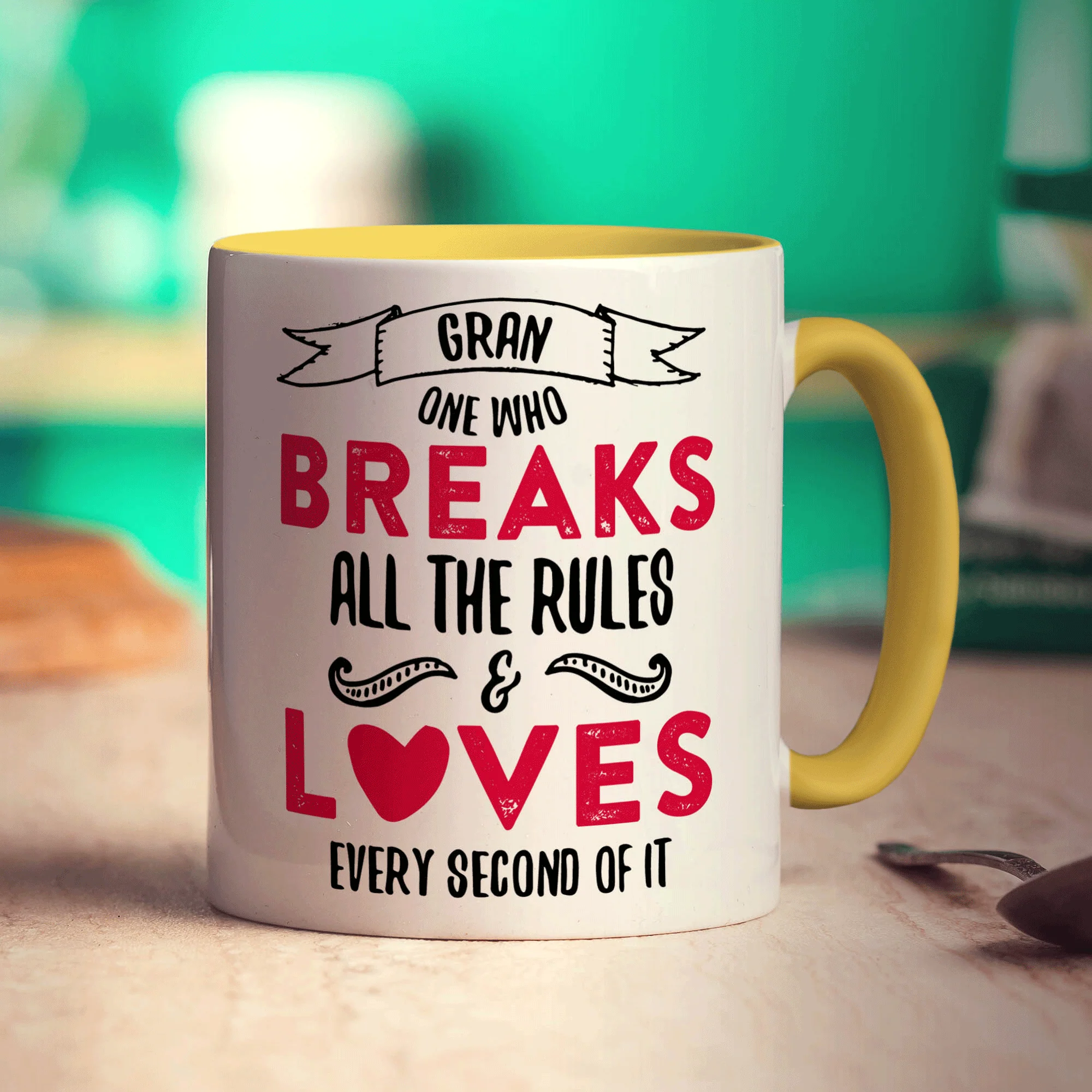 Gran One Who Breaks All The Rules & Loves Every Second Of It Mug - Image 5