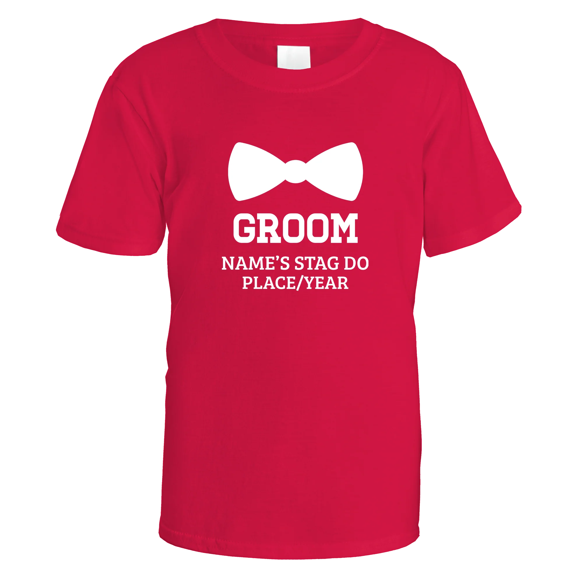 Groom Bow Tie Stag Do T-Shirt - Image 2