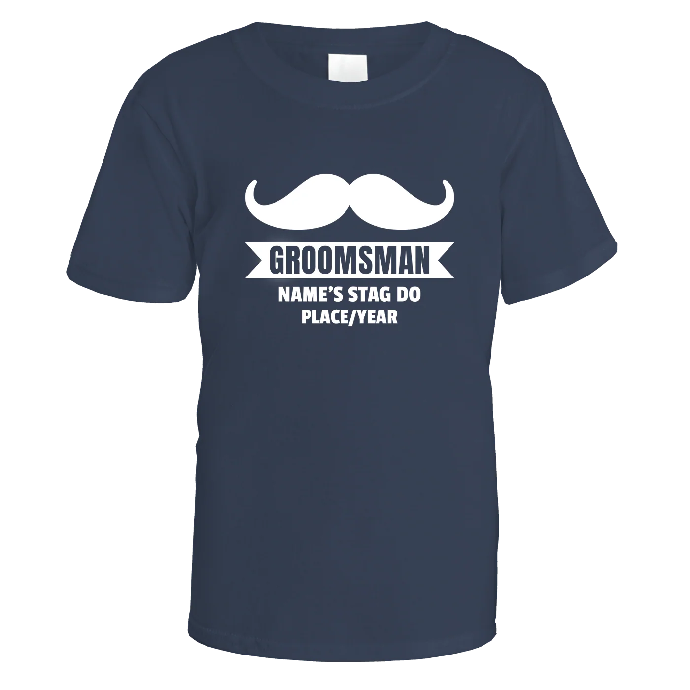 Groomsman Moustache Stag Do T-Shirt