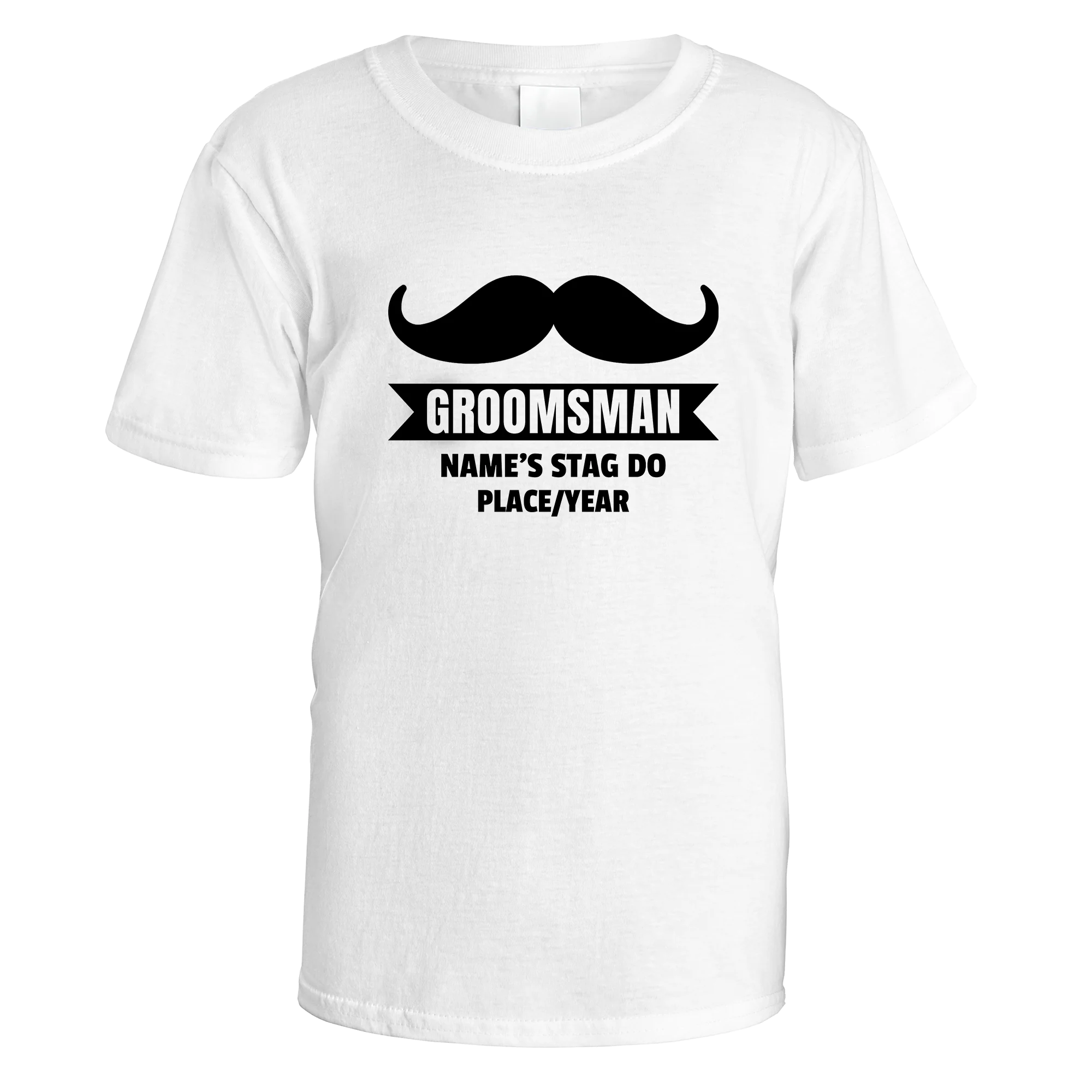 Groomsman Moustache Stag Do T-Shirt - Image 2