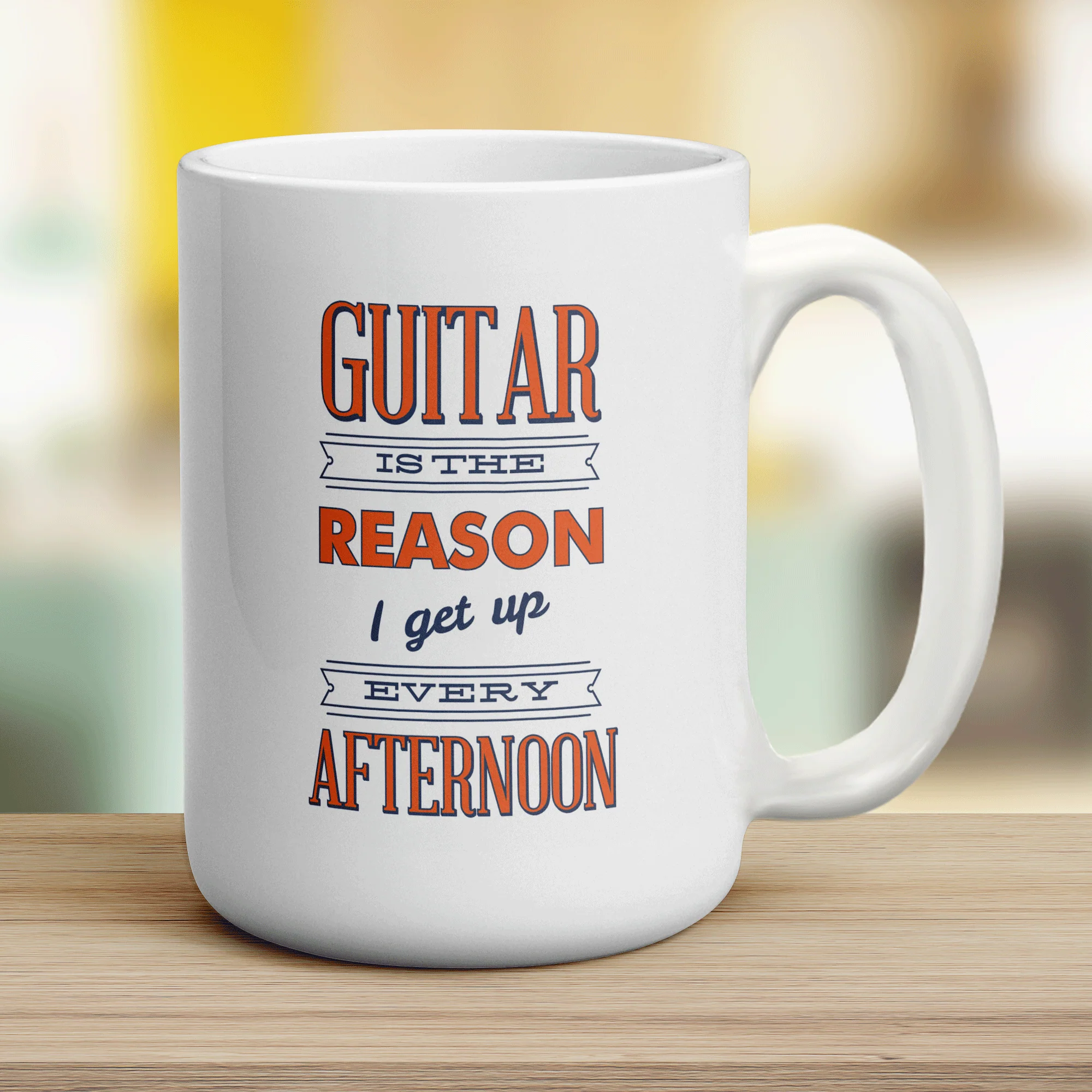 Guitar is the Reason I Get Up Every Afternoon Mug - Image 12