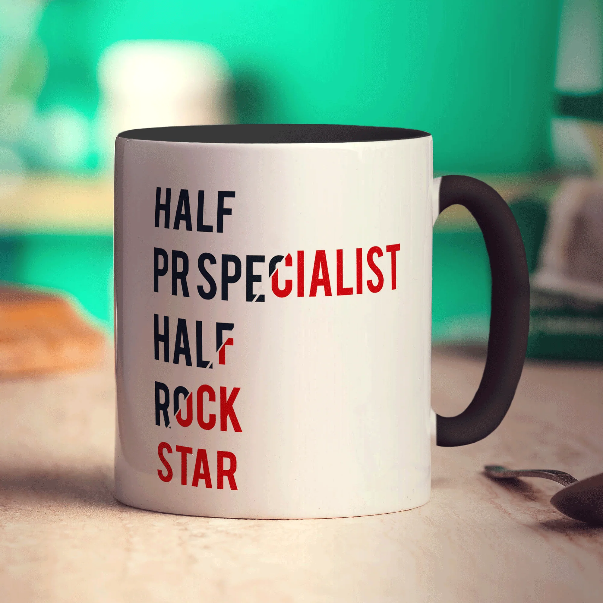 Half PR Specialist Half Rock Star Mug - Image 10
