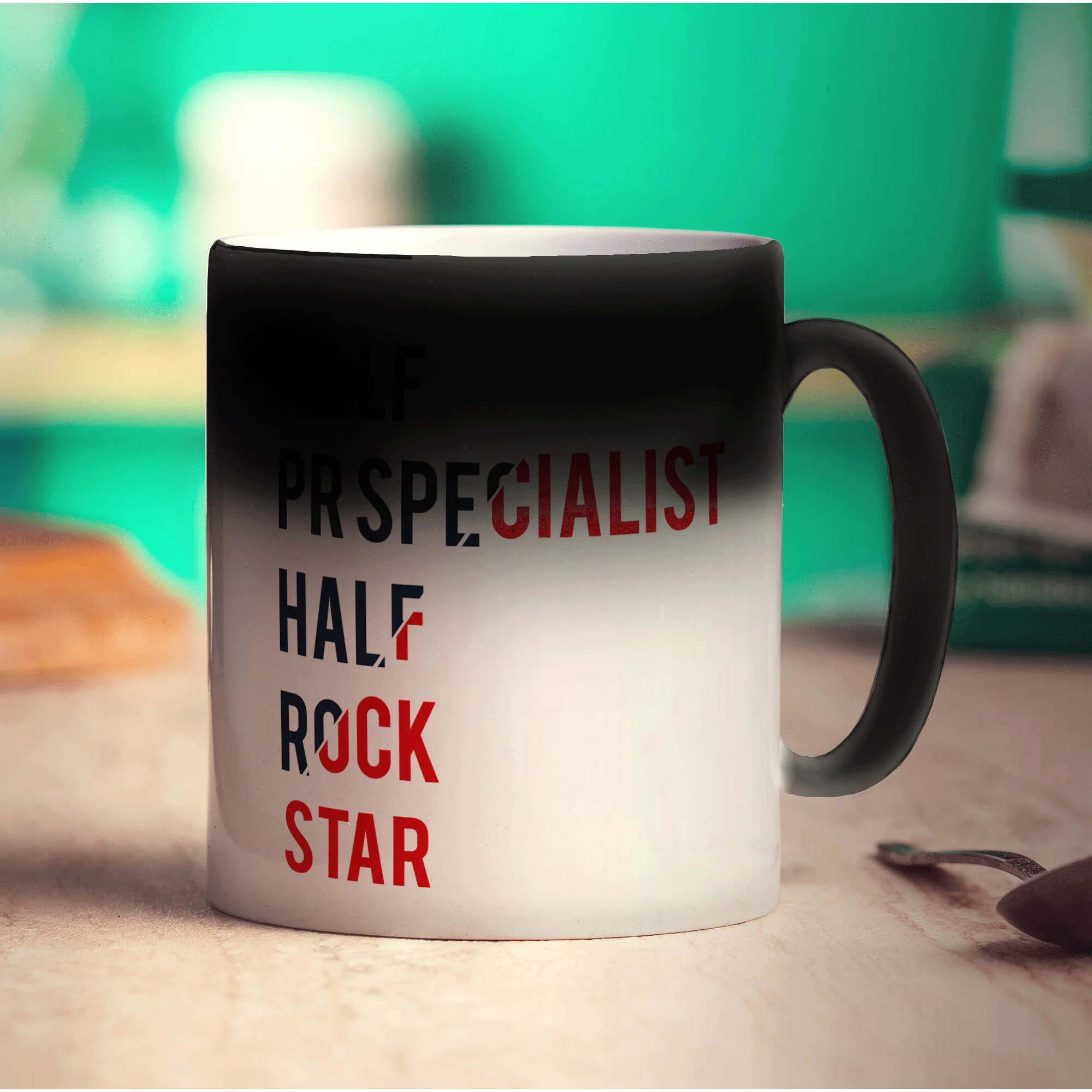 Half PR Specialist Half Rock Star Mug - Image 6
