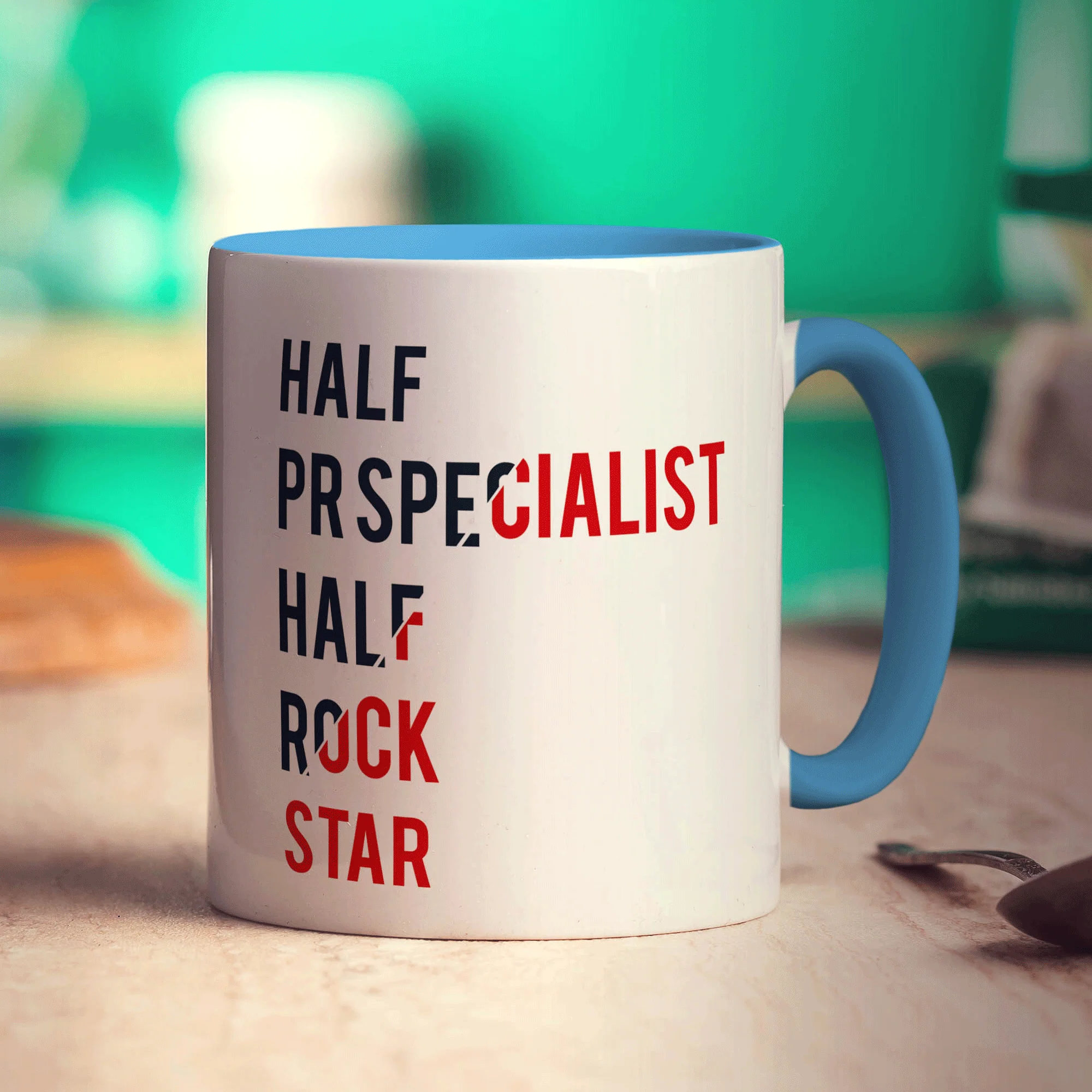 Half PR Specialist Half Rock Star Mug - Image 8