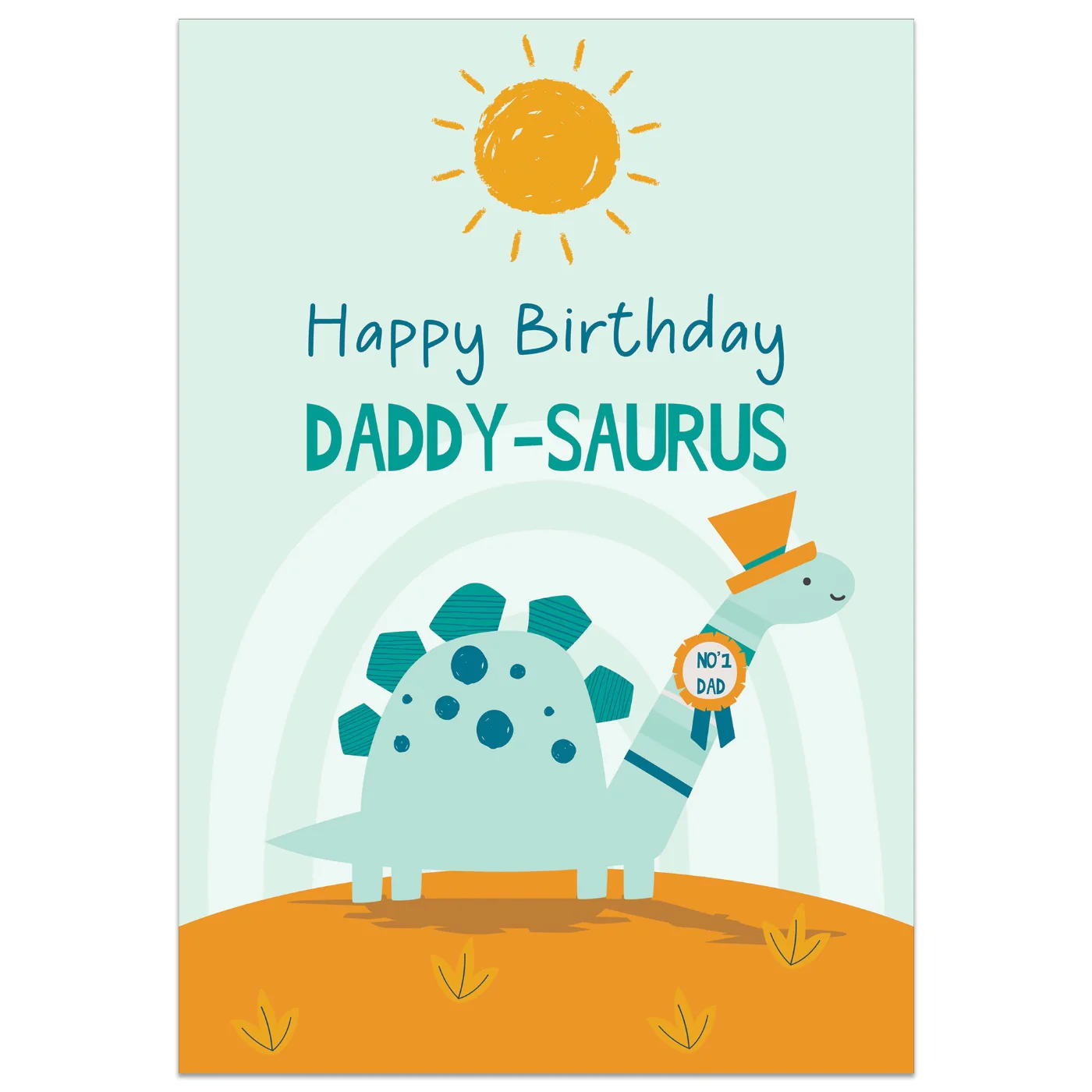 Happy Birthday Daddy-saurus Card