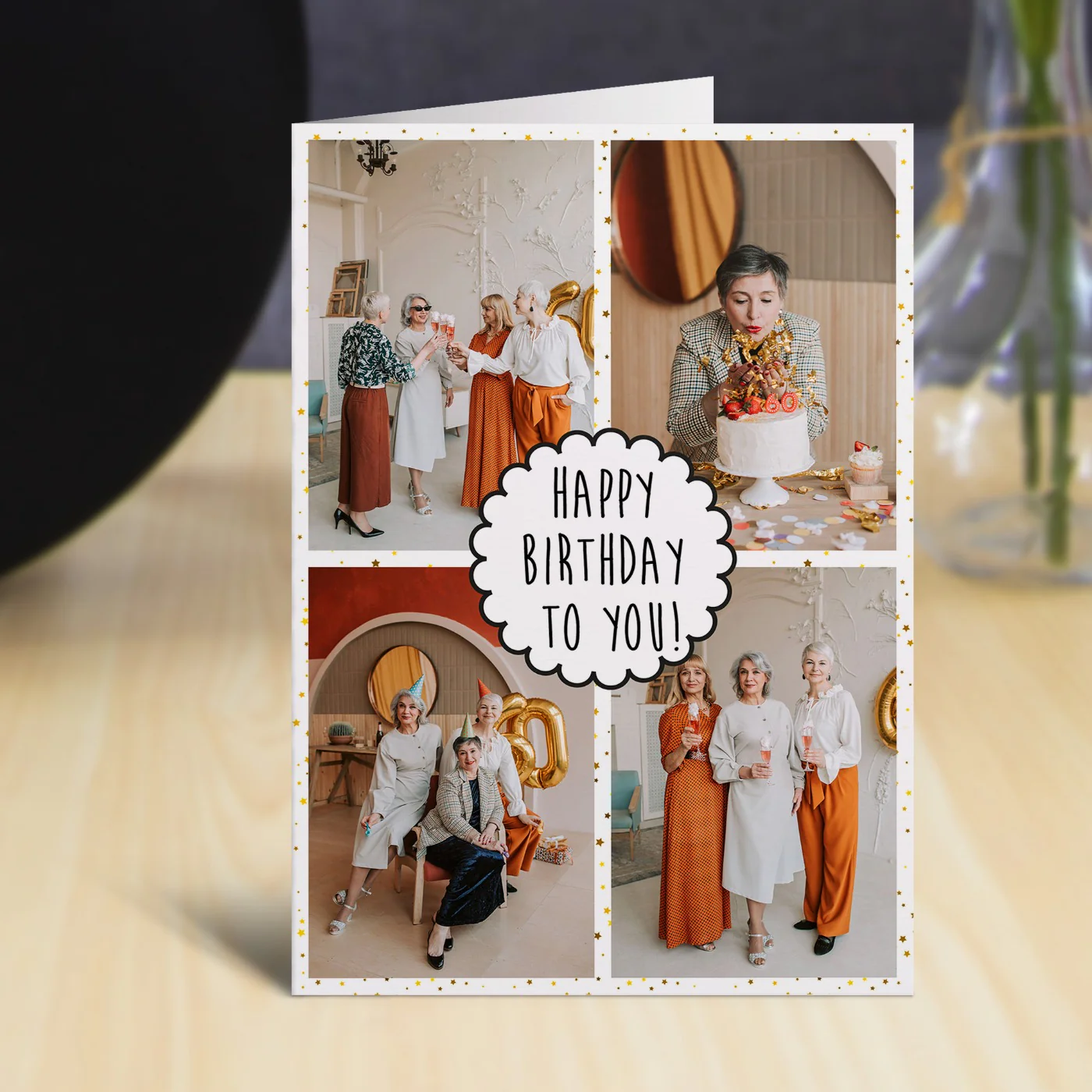 Happy Birthday to You Photo Grid Card - Image 2