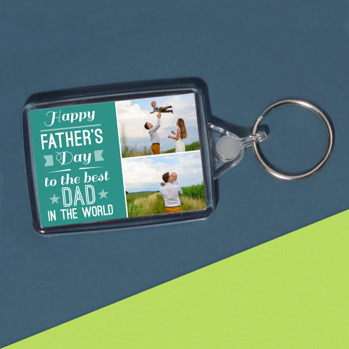 Happy Father's Day Photo Keyring - Image 2