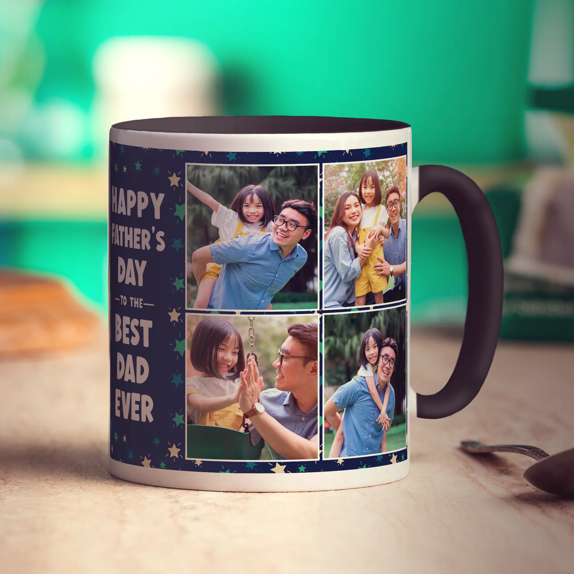 Happy Father's Day to the Best Dad Ever Photo Mug - Image 7