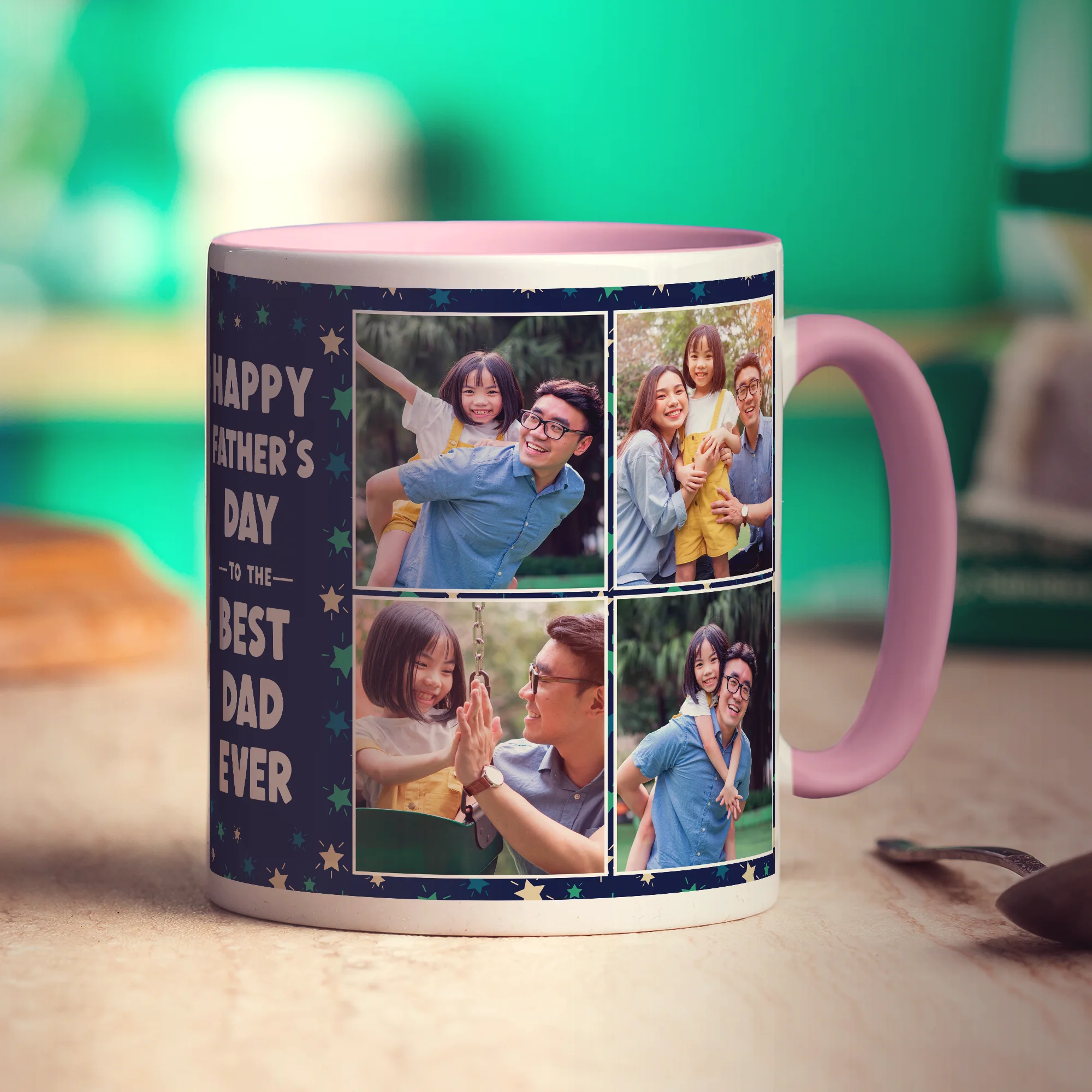 Happy Father's Day to the Best Dad Ever Photo Mug - Image 9