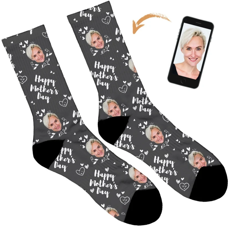 Happy Mothers Day Socks - Hearts - Image 5