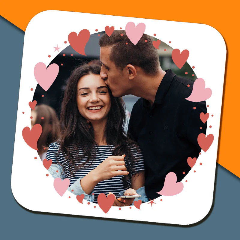 Happy Valentine's Day Circle Photo Mug - Image 4