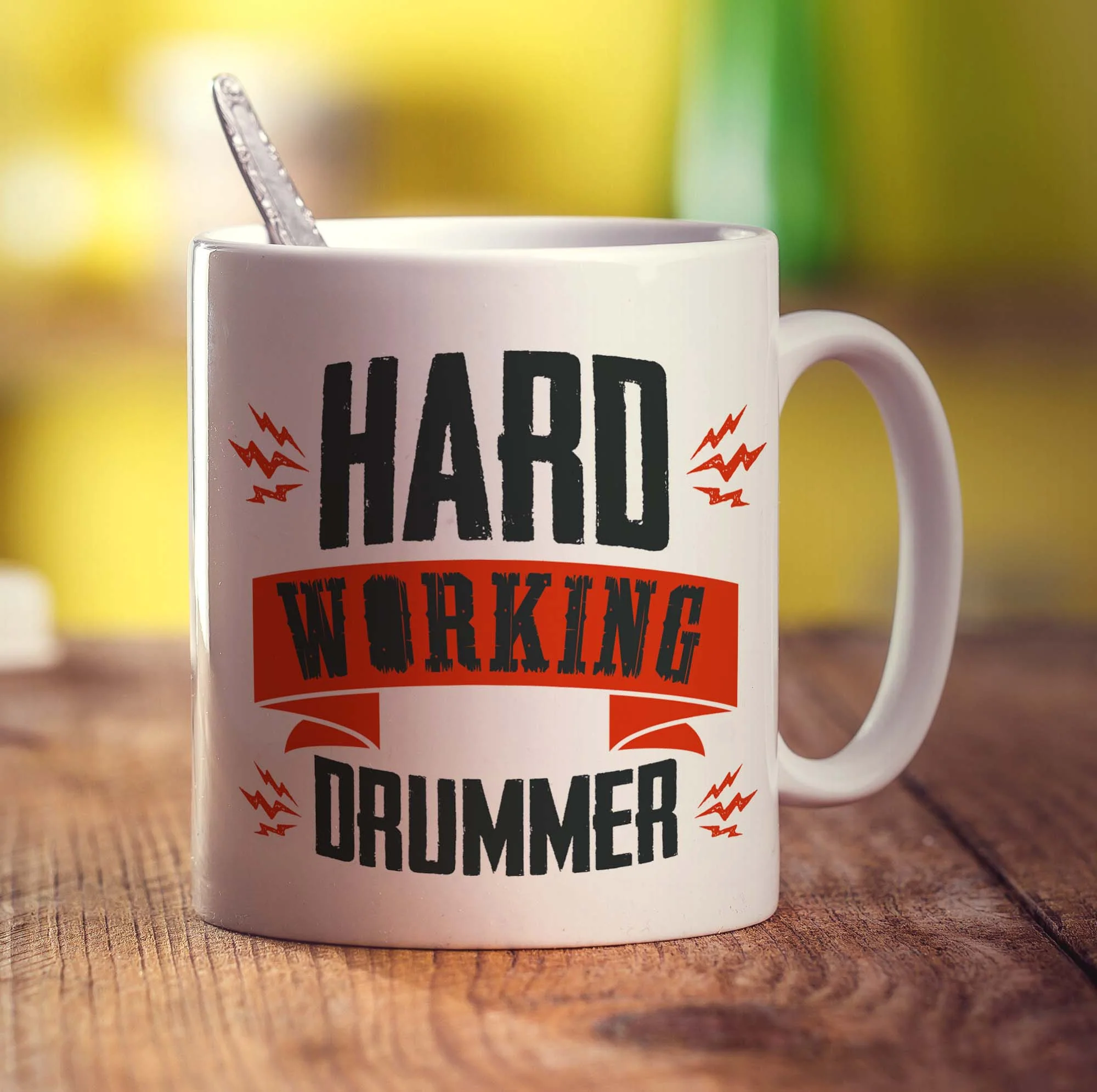 Hard Working Drummer Mug - Image 3
