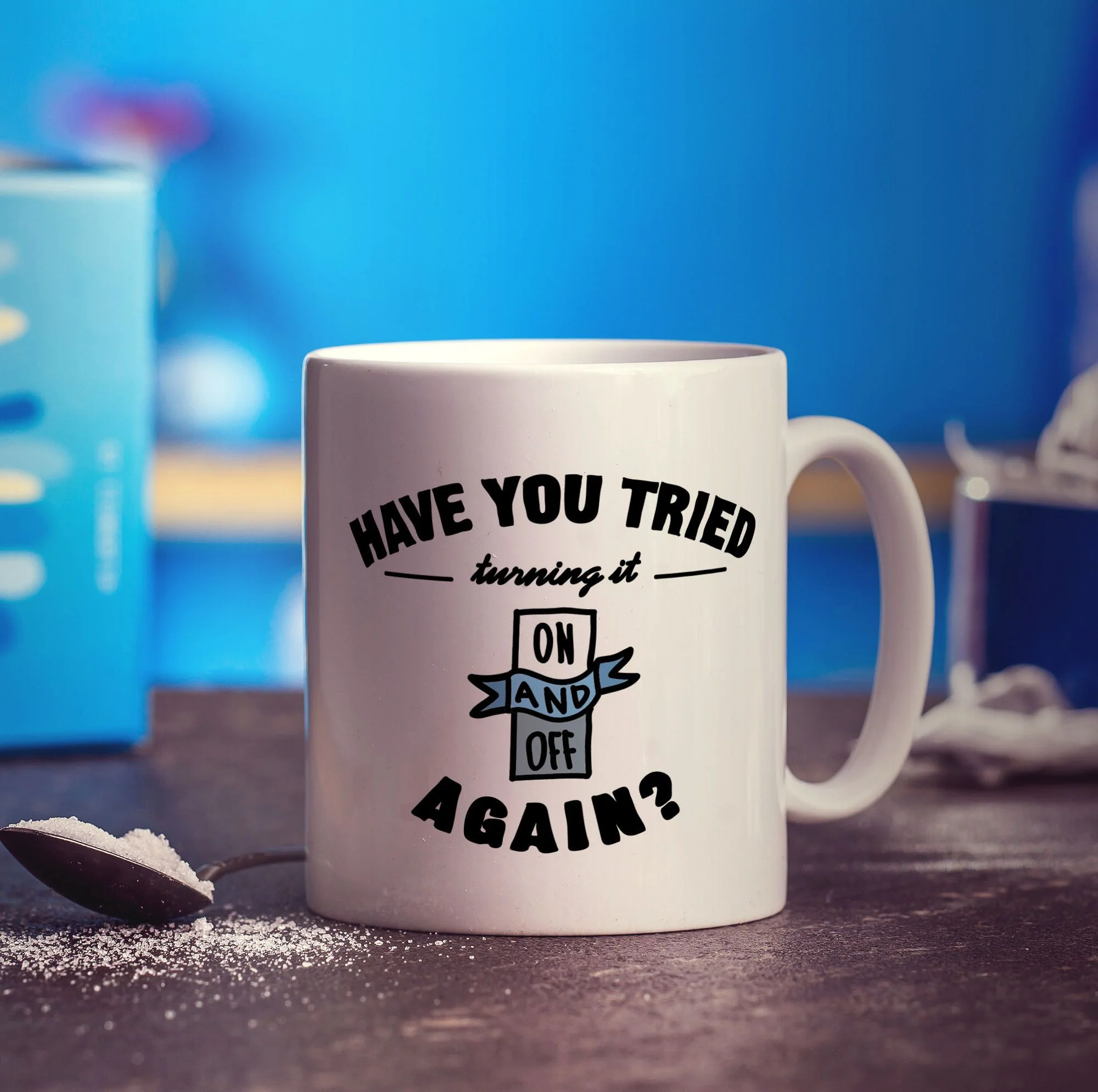 Have you tried turning it on and off again? Mug - Image 3