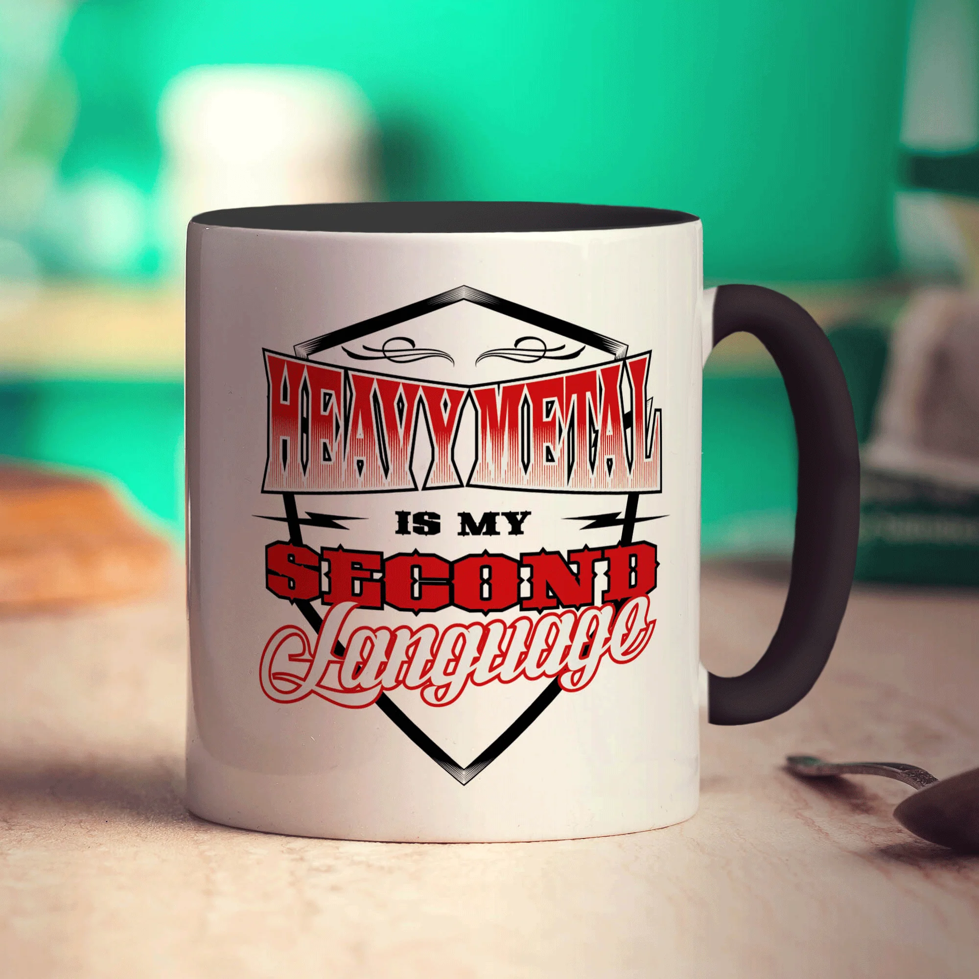 Heavy Metal is My Second Language Mug - Image 10