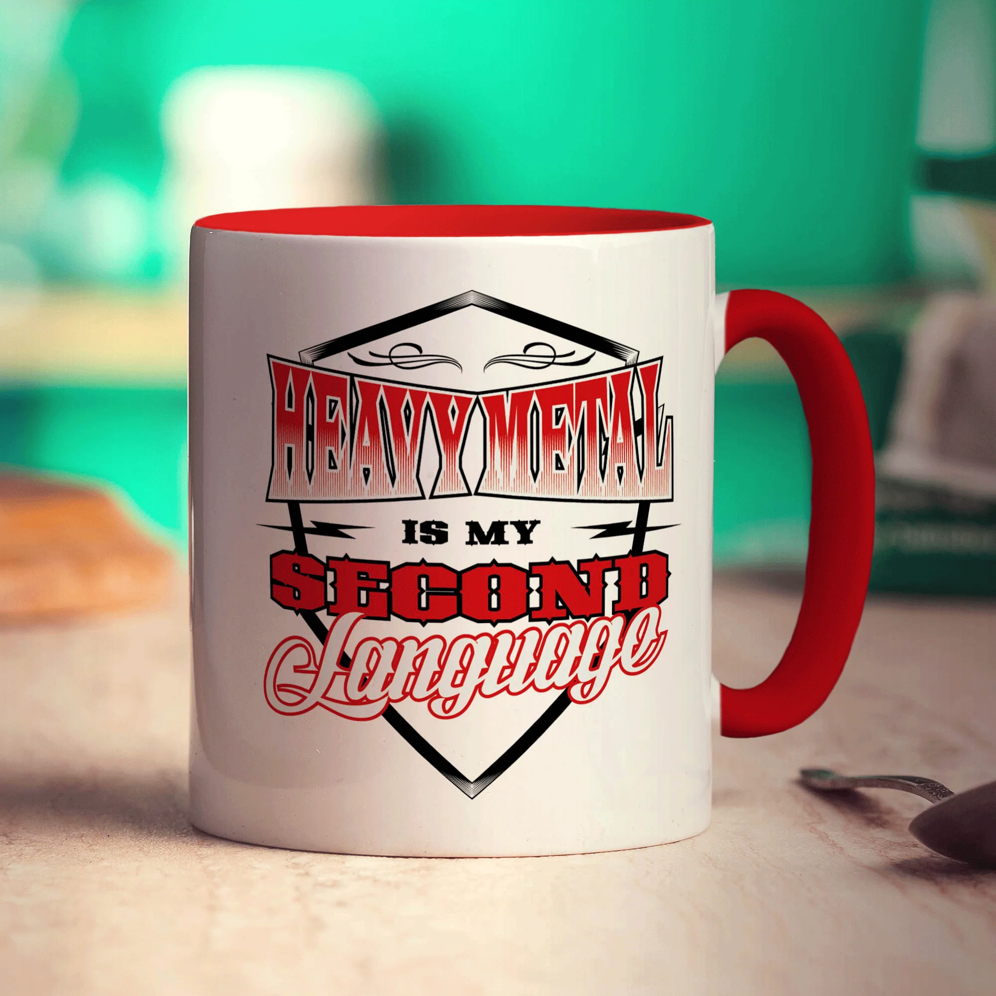 Heavy Metal is My Second Language Mug - Image 11